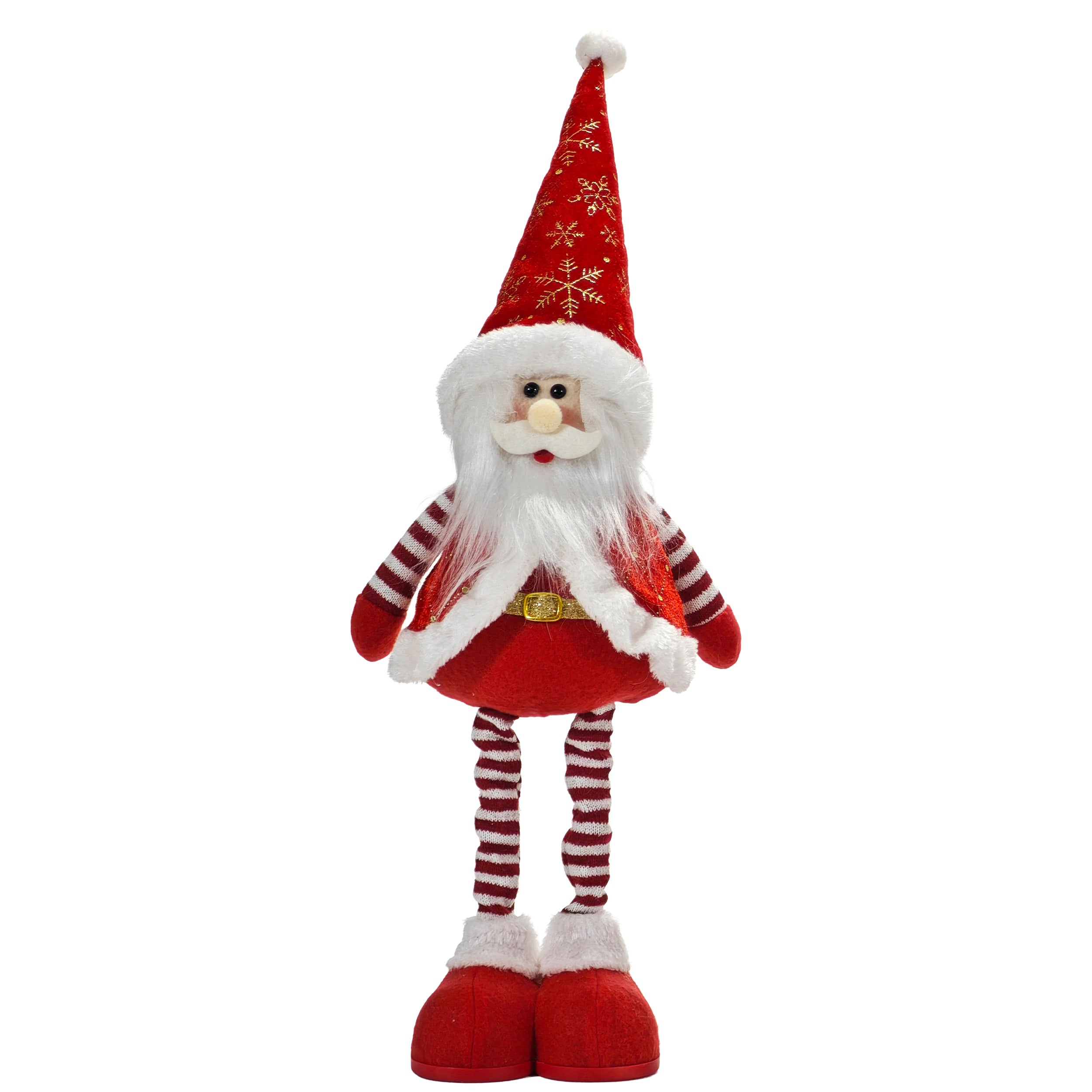 VESTIAMO CASA GRAN NATALE - Babbo Natale con gambe allungabili altezza max 55 cm