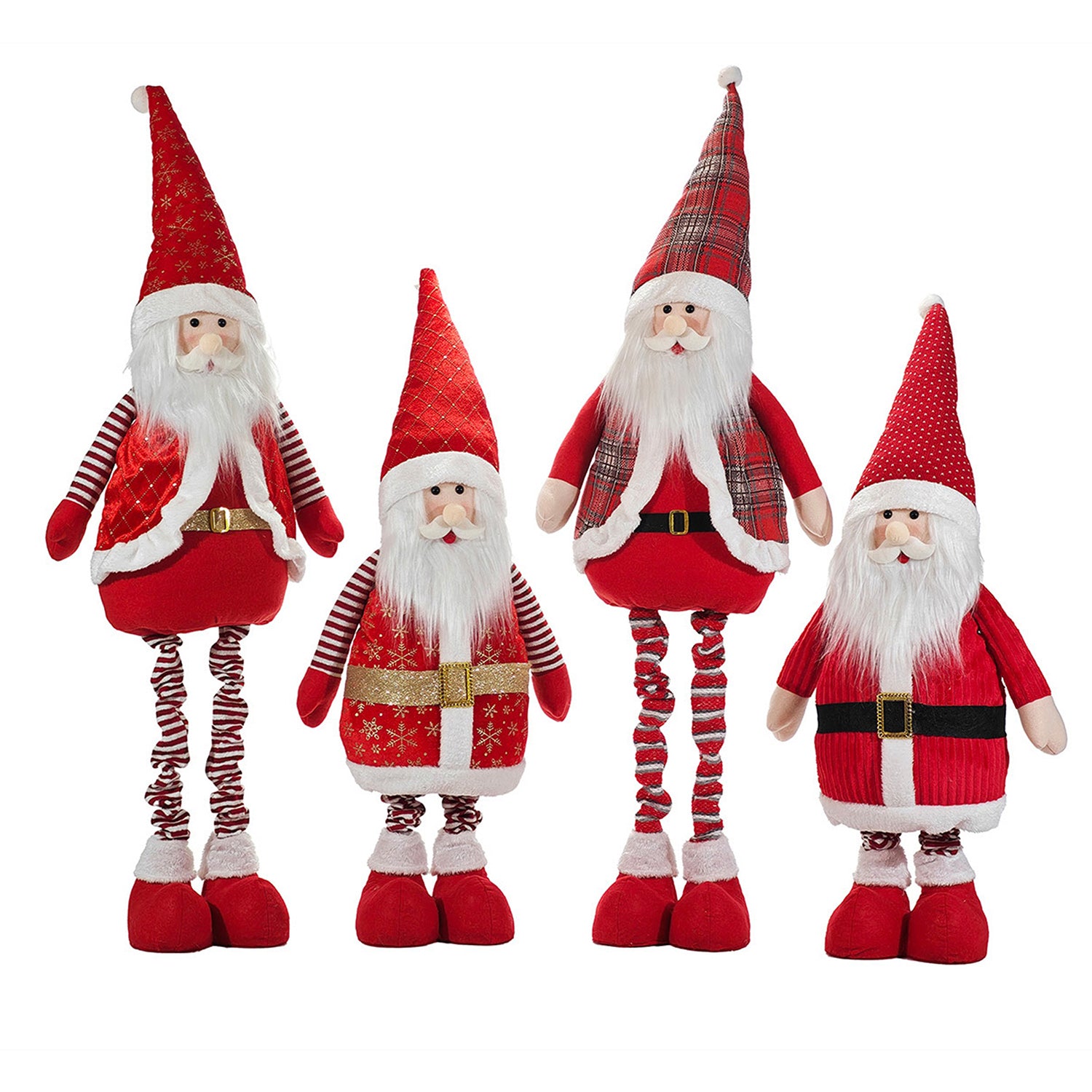 VESTIAMO CASA GRAN NATALE - Babbo Natale con Gambe Allungabili altezza max 130 cm