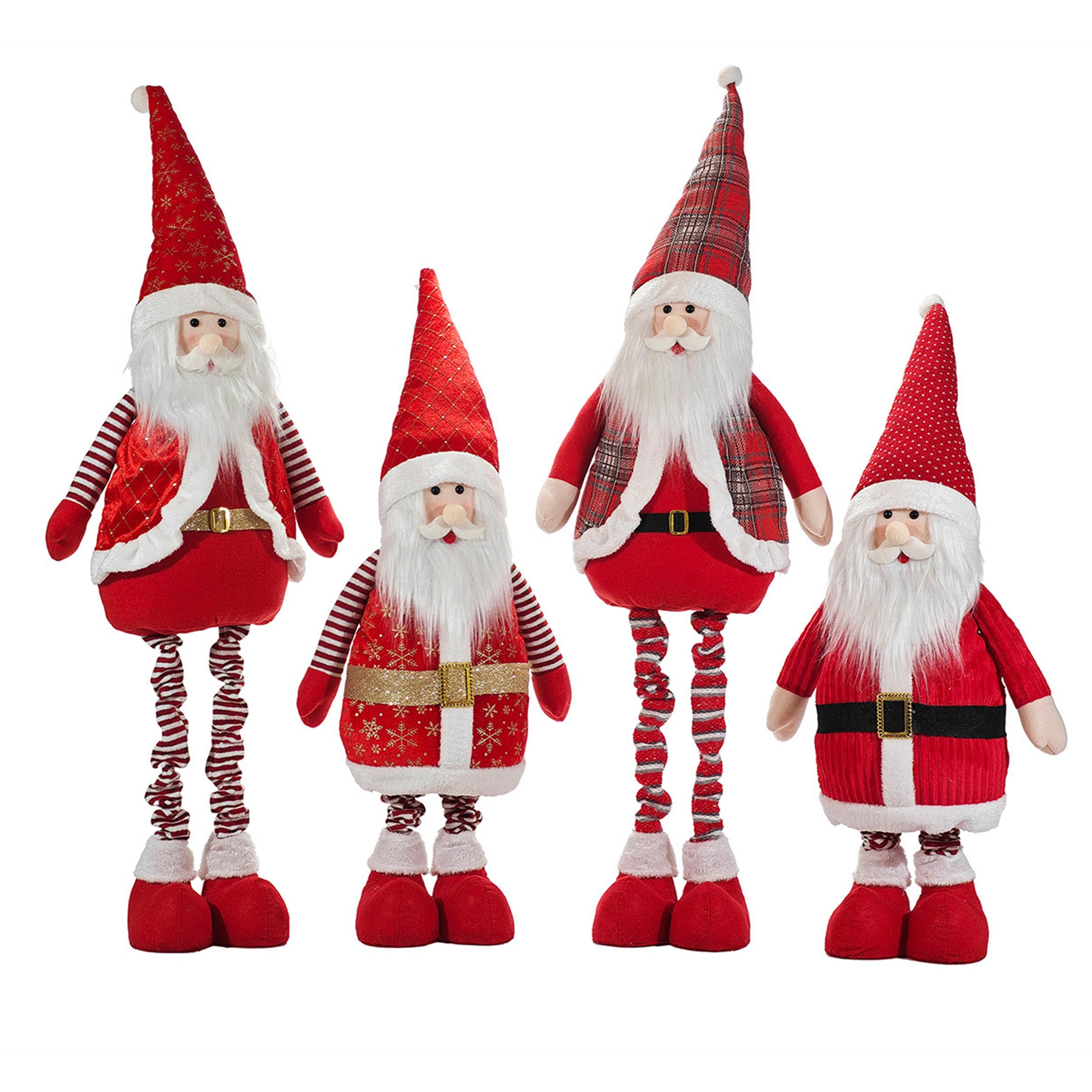 VESTIAMO CASA GRAN NATALE - Babbo Natale con gambe allungabili altezza max 130 cm