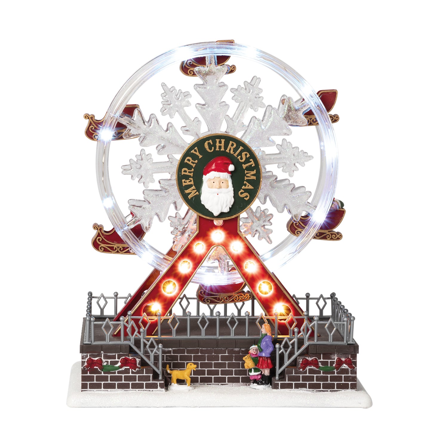 VESTIAMO CASA GRAN NATALE - Ruota Panoramica Natalizia Luminosa h29x23x16 cm