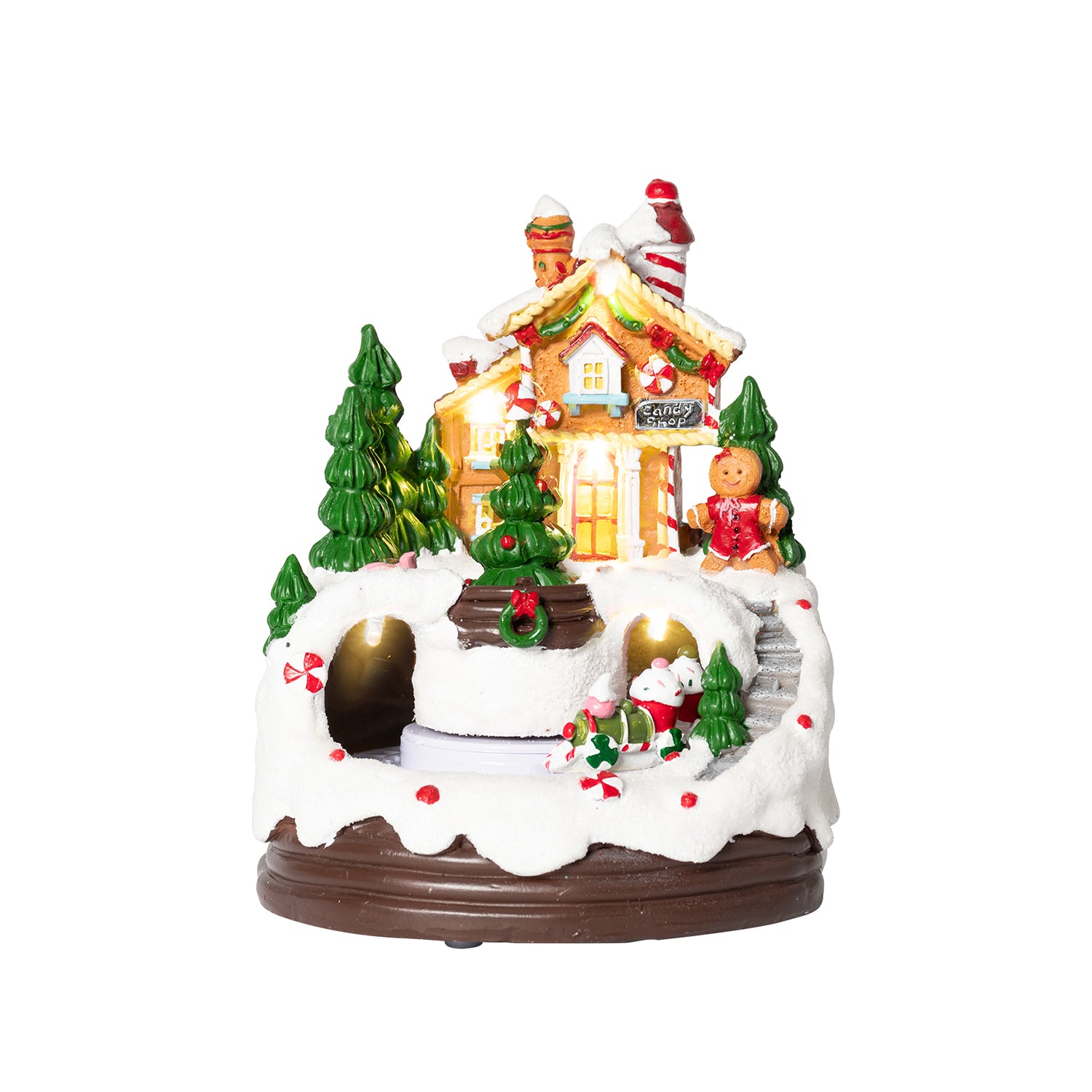 VESTIAMO CASA GRAN NATALE - Paesaggio Pan di Zenzero h16 cm