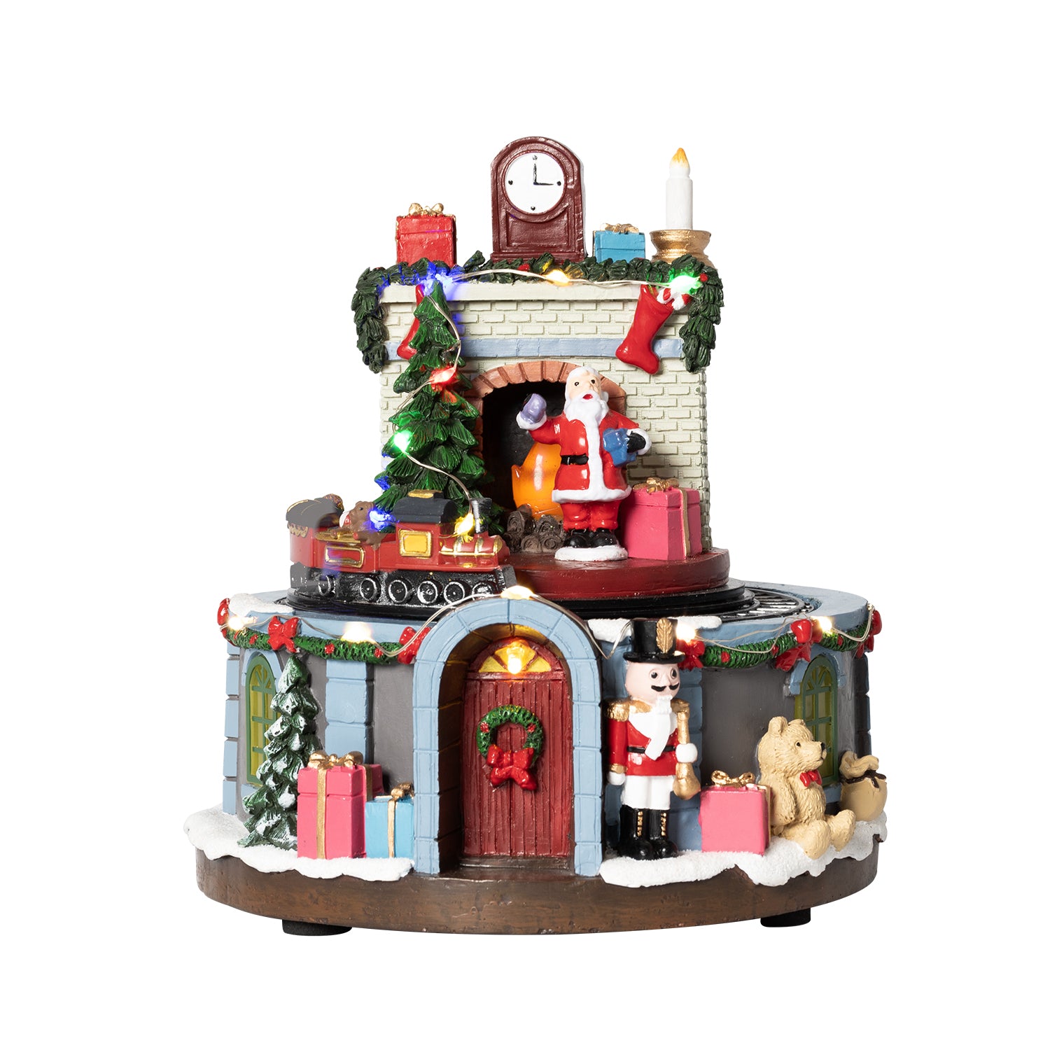 VESTIAMO CASA GRAN NATALE - La Casa di Babbo Natale - h18 cm diametro 16,5 cm