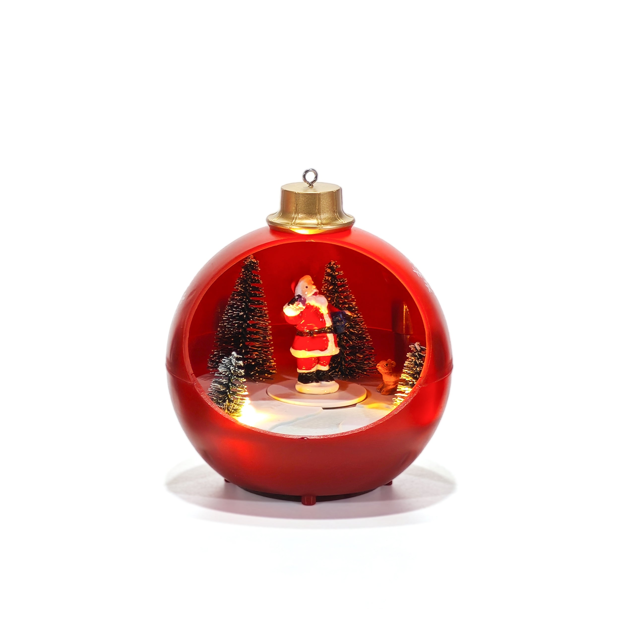 VESTIAMO CASA GRAN NATALE - Palla Natalizia con ambientazione diametro 13 cm