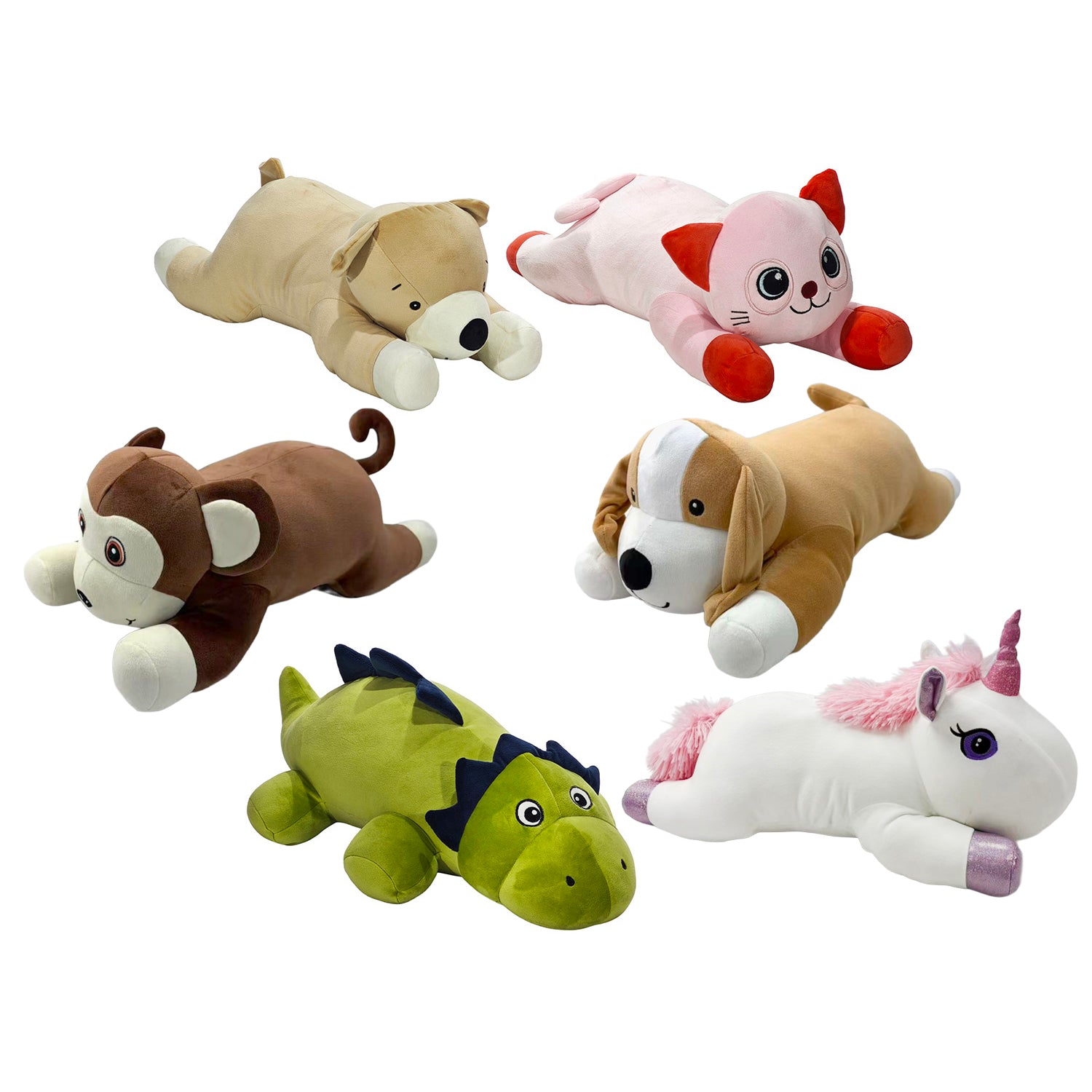TU GIOCHI - Peluche Animali Morbidosi 48×25 cm 18+ Mesi