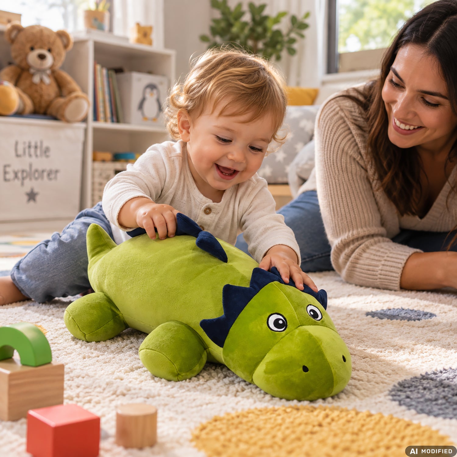 TU GIOCHI - Peluche Animali Morbidosi 48×25 cm 18+ Mesi