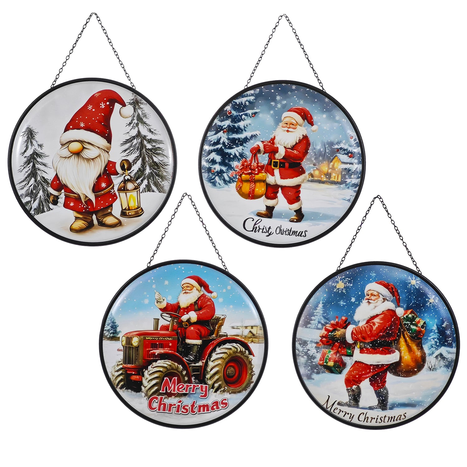 VESTIAMO CASA GRAN NATALE - Appendino Natalizio in Latta diametro 30 cm