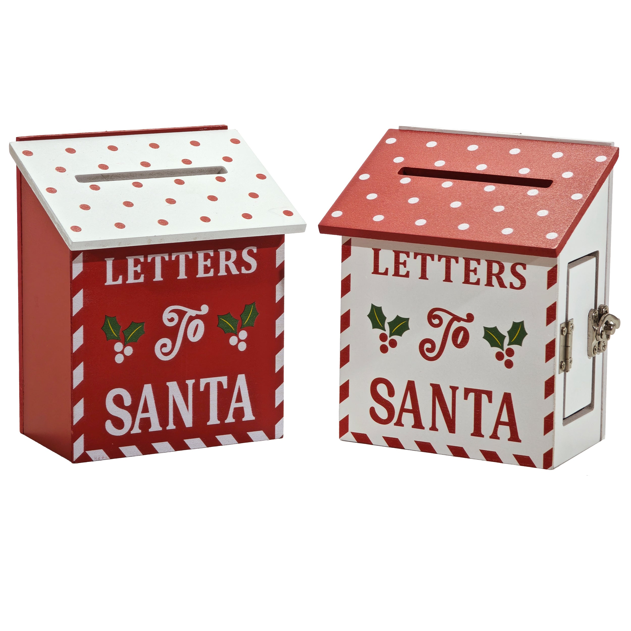 VESTIAMO CASA GRAN NATALE - Cassetta Postale Natalizia Letters for Santa h14,5x12x8 cm