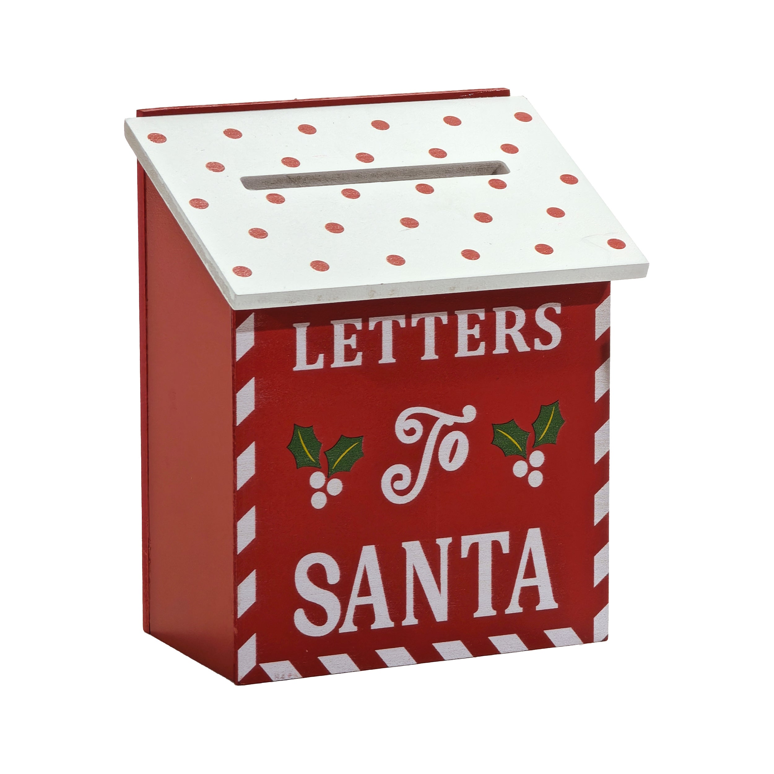 VESTIAMO CASA GRAN NATALE - Cassetta Postale Natalizia Letters for Santa h14,5x12x8 cm