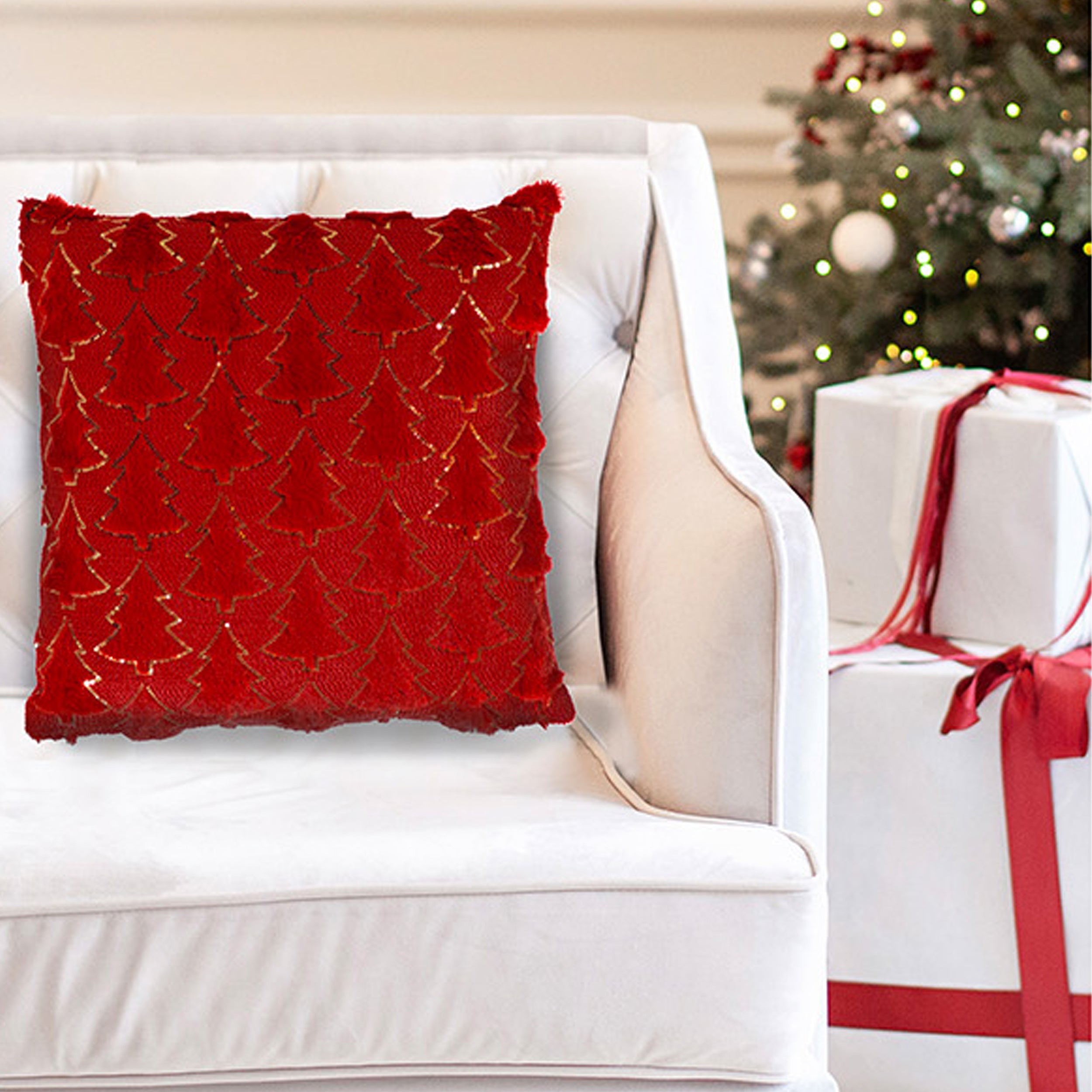 VESTIAMO CASA GRAN NATALE - Cuscino Natalizio Sfoderabile 45x45 cm