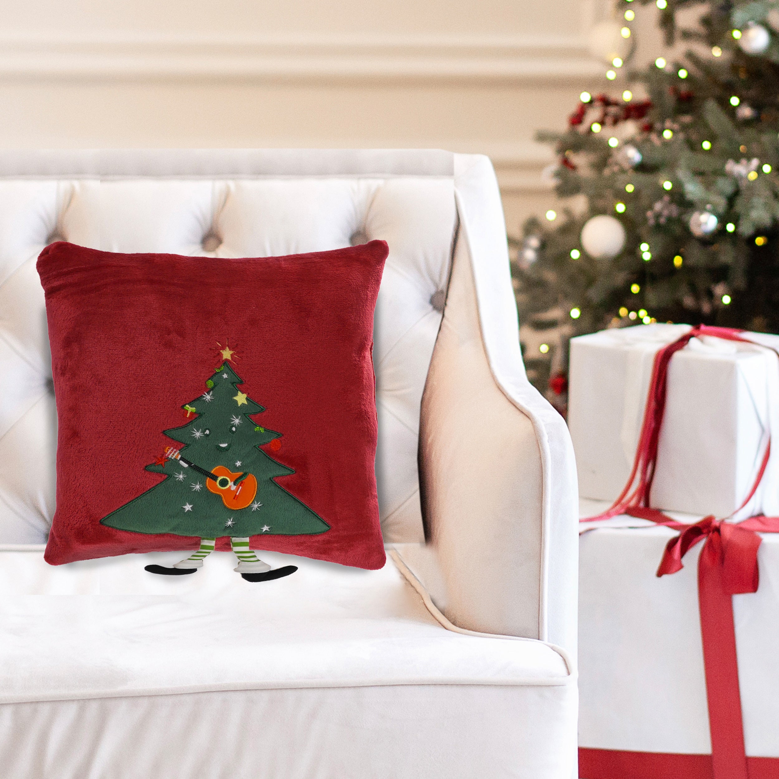 VESTIAMO CASA GRAN NATALE - Cuscino Natalizio Sfoderabile 40x40 cm