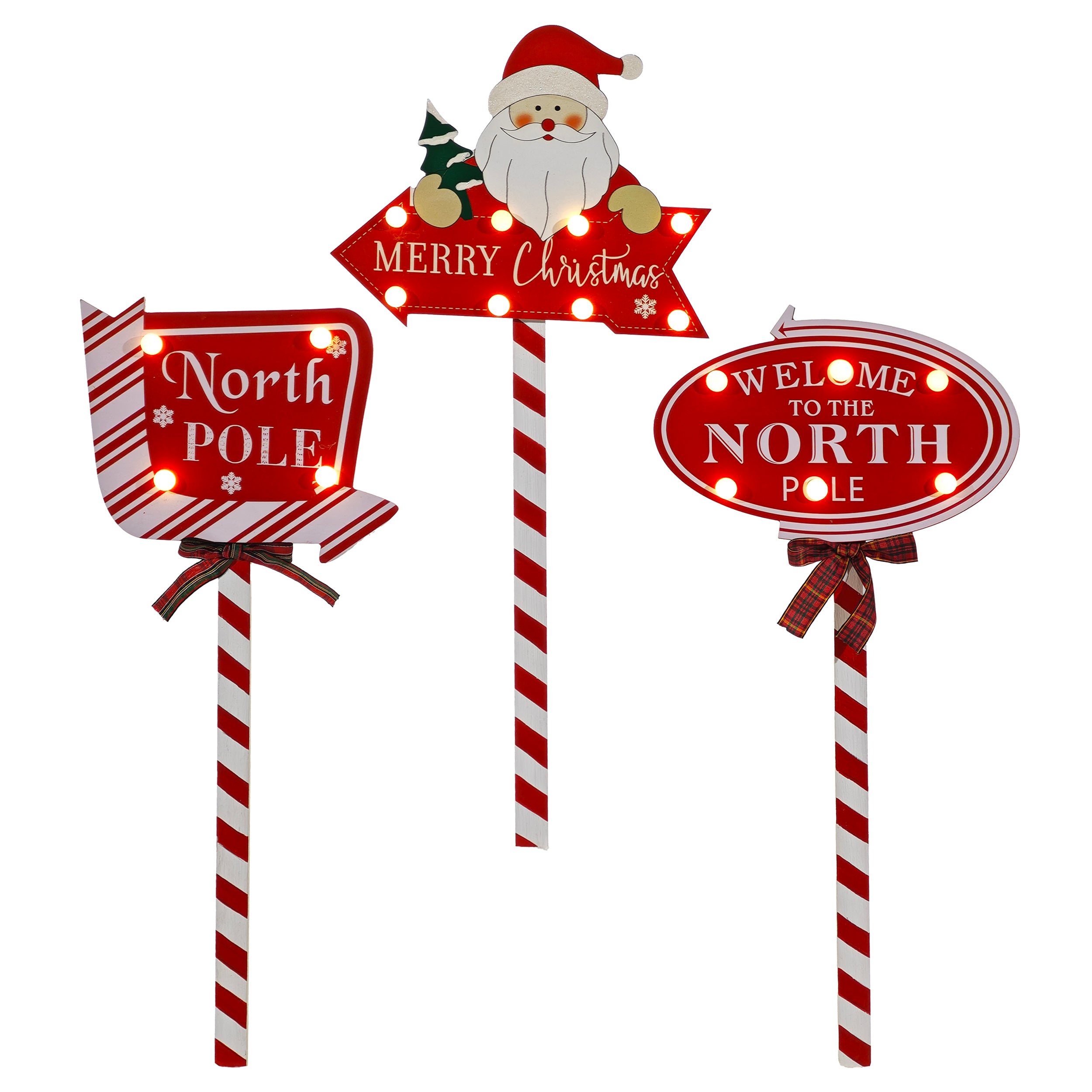 VESTIAMO CASA GRAN NATALE - Decorazione Natalizia Luminosa Bianco Caldo h54 cm