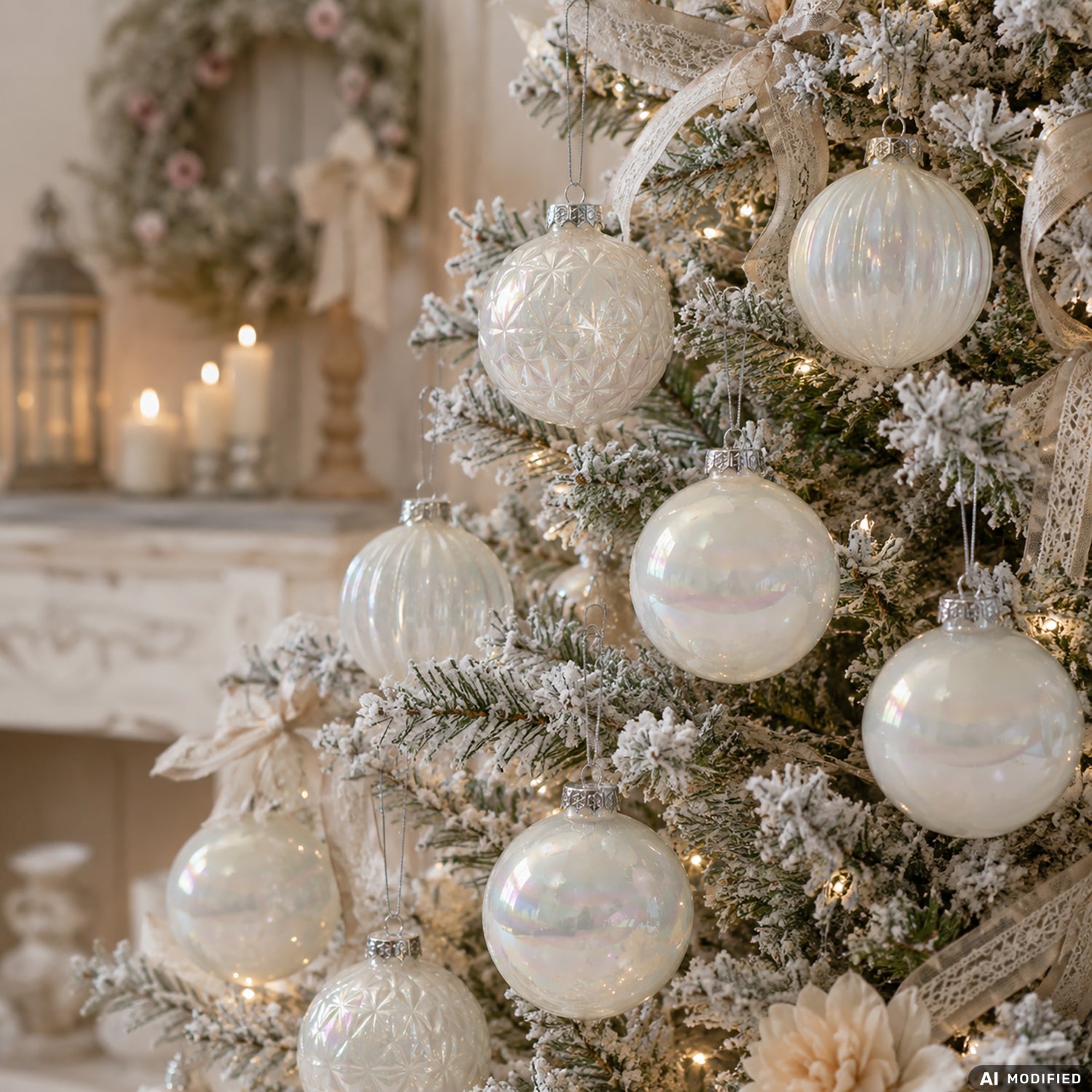 VESTIAMO CASA GRAN NATALE - Set 6 Palline di Natale Iridescenti diametro 8 cm