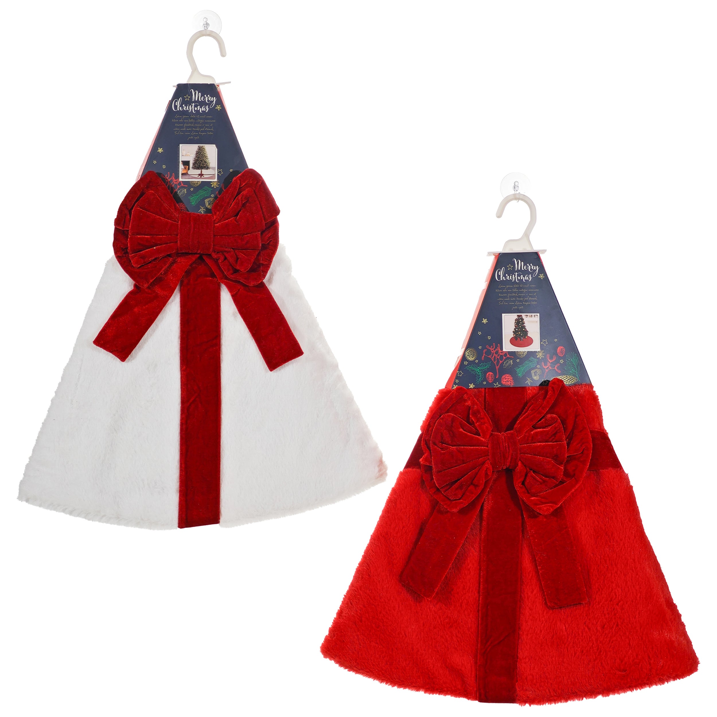 VESTIAMO CASA GRAN NATALE - Copribase albero con fiocco 120 cm - Decorazione natalizia