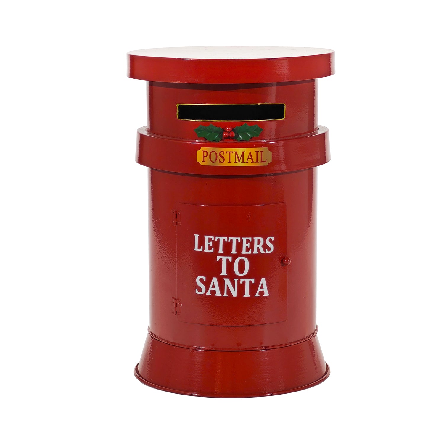 VESTIAMO CASA GRAN NATALE - Cassetta Postale Natalizia Letters to Santa h38 cm diametro 24 cm