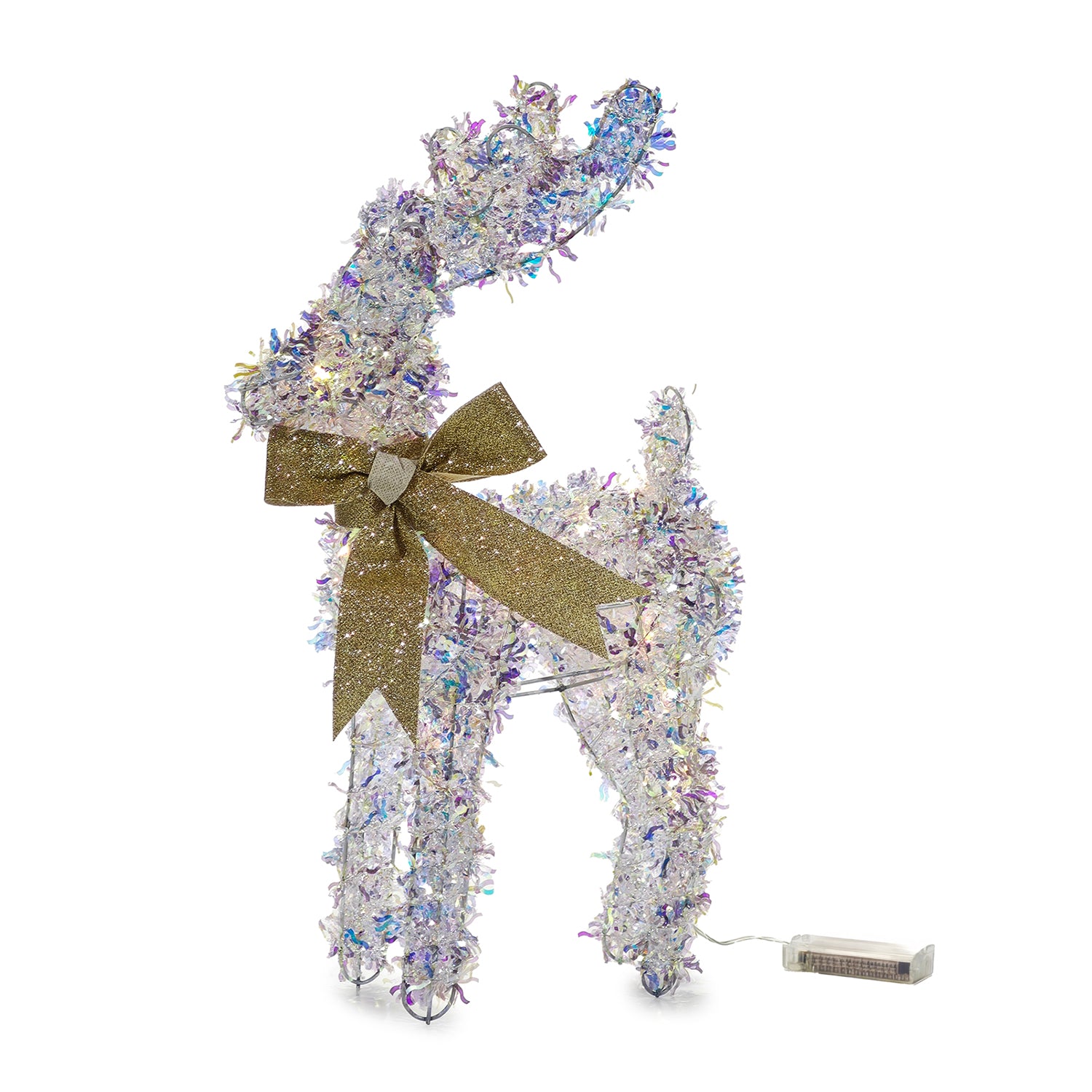 DICTROLUX - Renna Luminosa 20 LED Bianco Caldo h40 cm