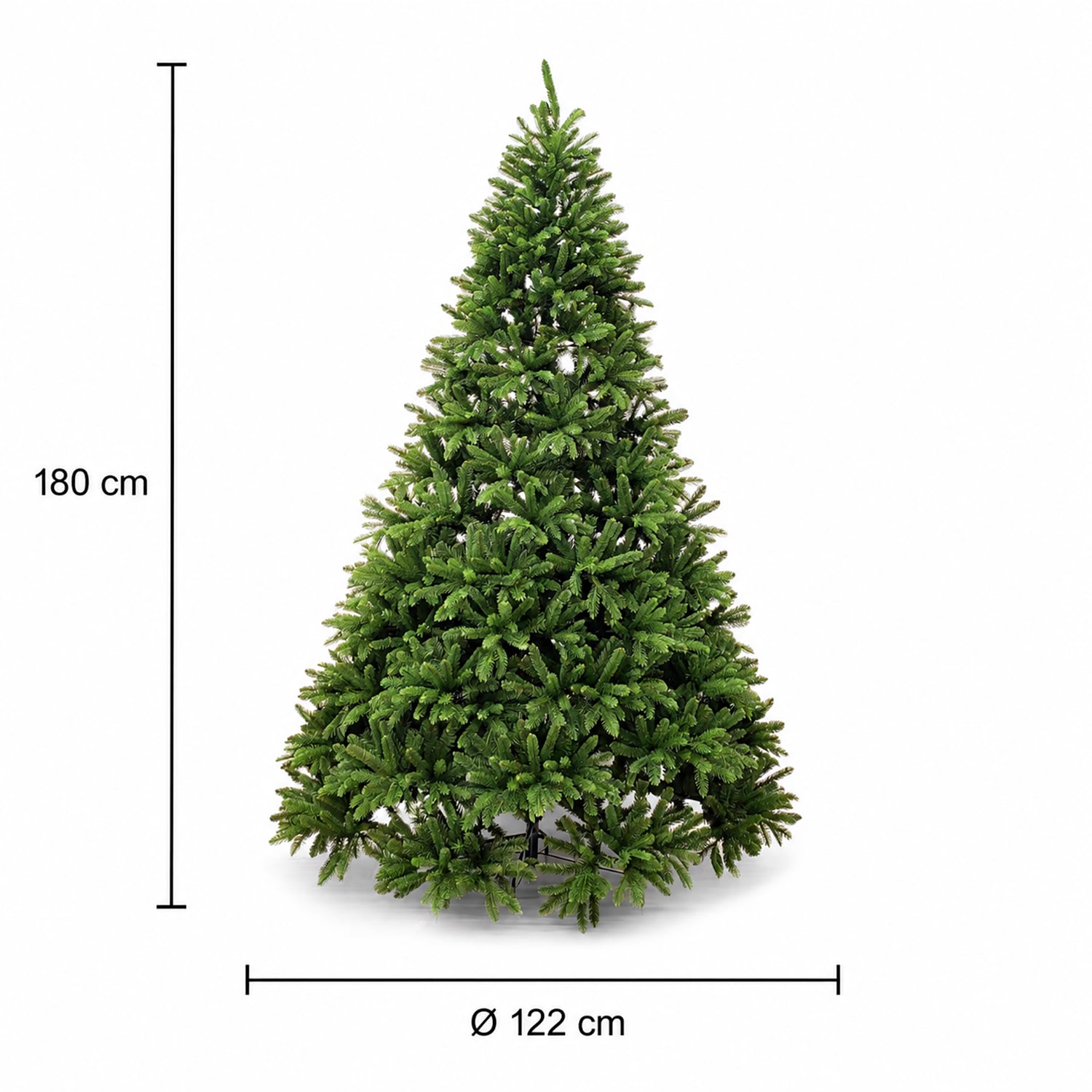 VESTIAMO CASA GRAN NATALE - Albero di Natale Artificiale Scandinavo - h180 cm diametro alla base 122 cm