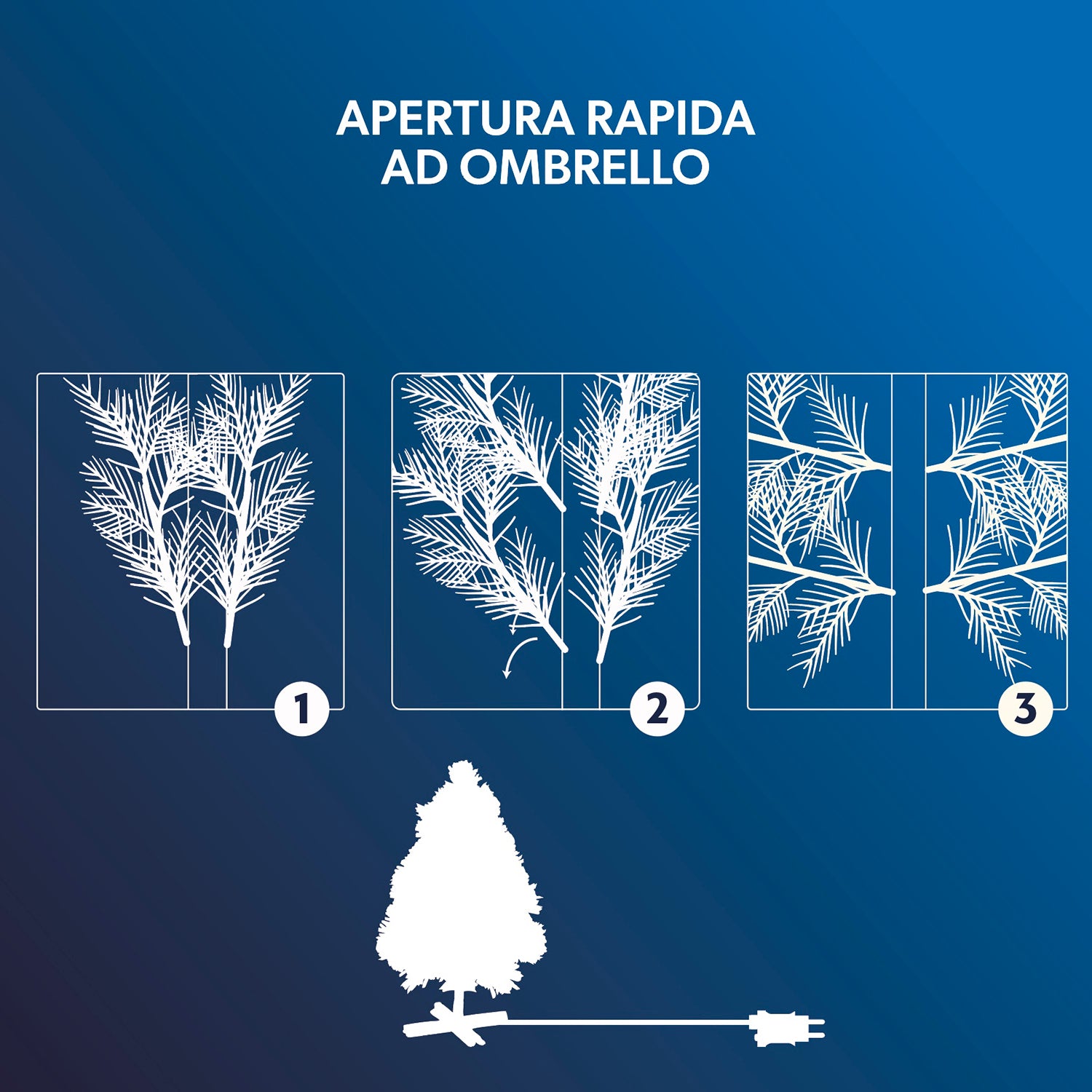 DICTROLUX - Albero di Natale Luminoso Sirino 600 Led Bianco Caldo con Pigne e Bacche - h240 cm diametro alla base 134 cm