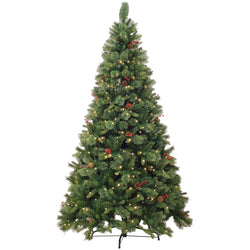 DICTROLUX - Albero di Natale Luminoso Sirino 600 Led Bianco Caldo - h240 cm diametro alla base 134 cm