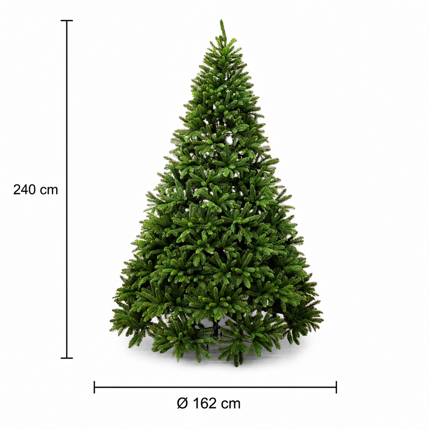 VESTIAMO CASA GRAN NATALE - Albero di Natale Artificiale Scandinavo - h240 cm diametro alla base 162 cm
