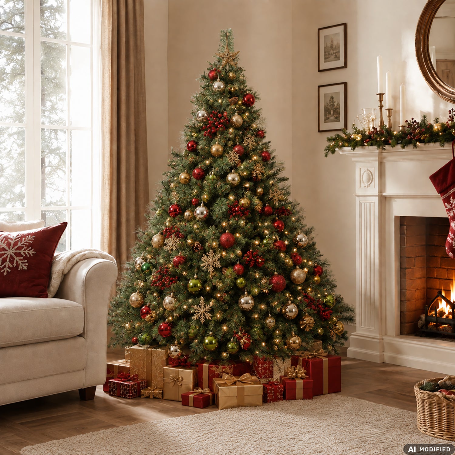 VESTIAMO CASA GRAN NATALE - Albero di Natale Artificiale Broad Peak - h210 cm diametro alla base 140 cm
