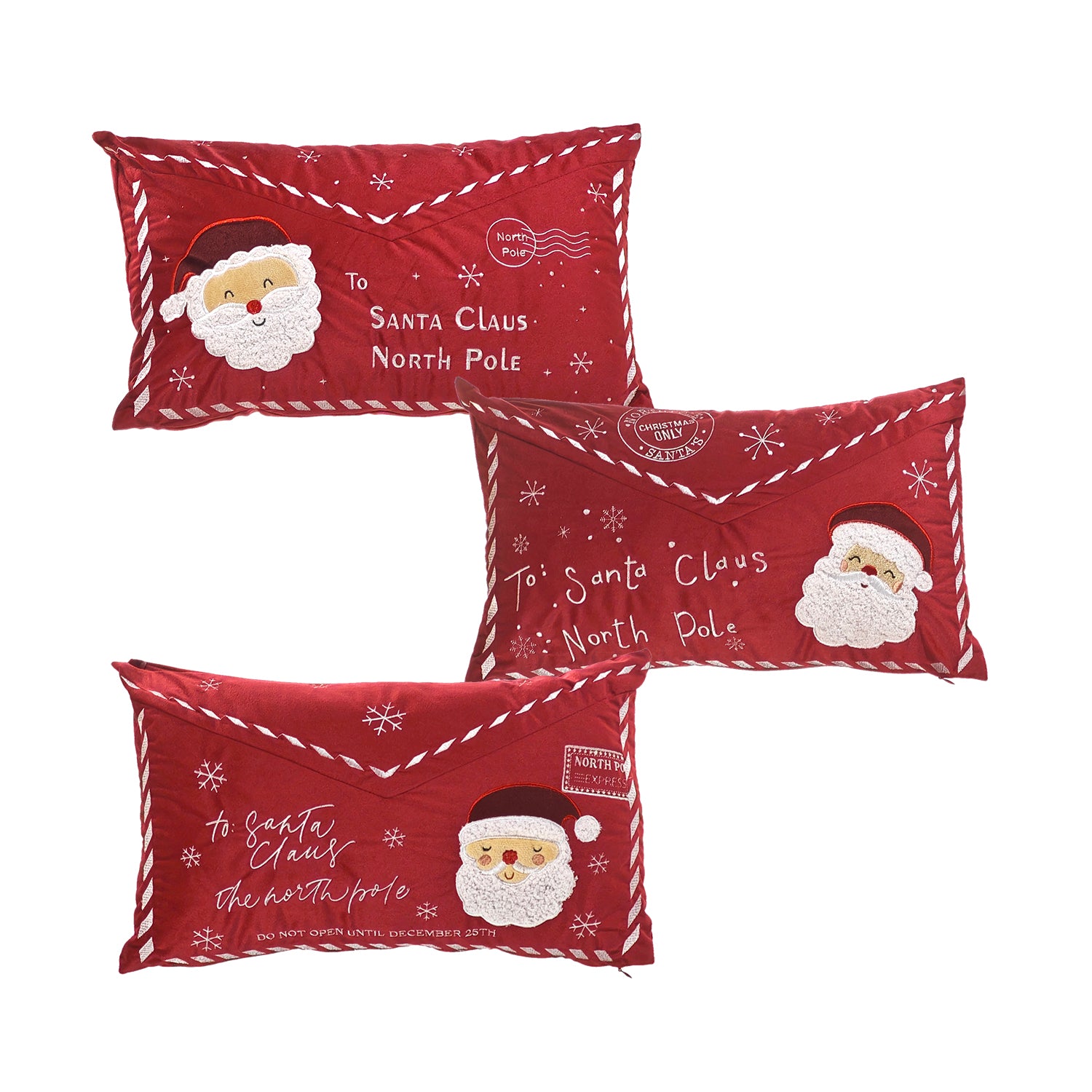 VESTIAMO CASA GRAN NATALE - Cuscino Natalizio Sfoderabile Babbo Natale 50x30 cm