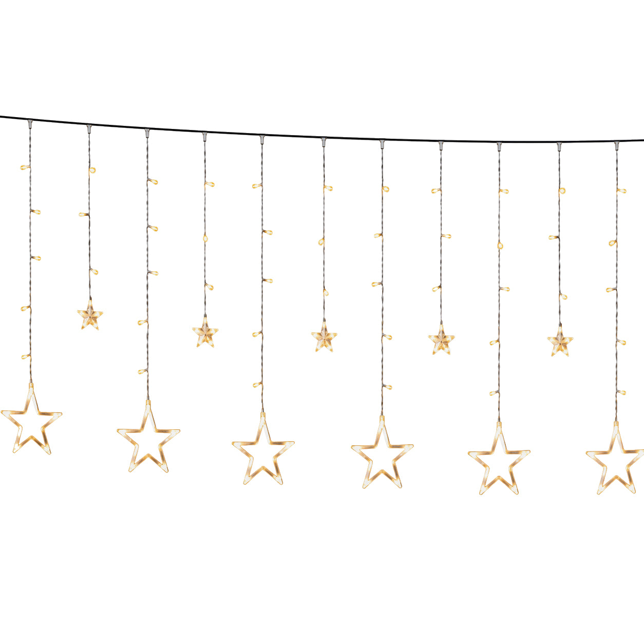 DICTROLUX - Tenda Luminosa Ice Light Starry Sky 138 LED Bianco Caldo USB con Telecomando - altezza 100x200 cm