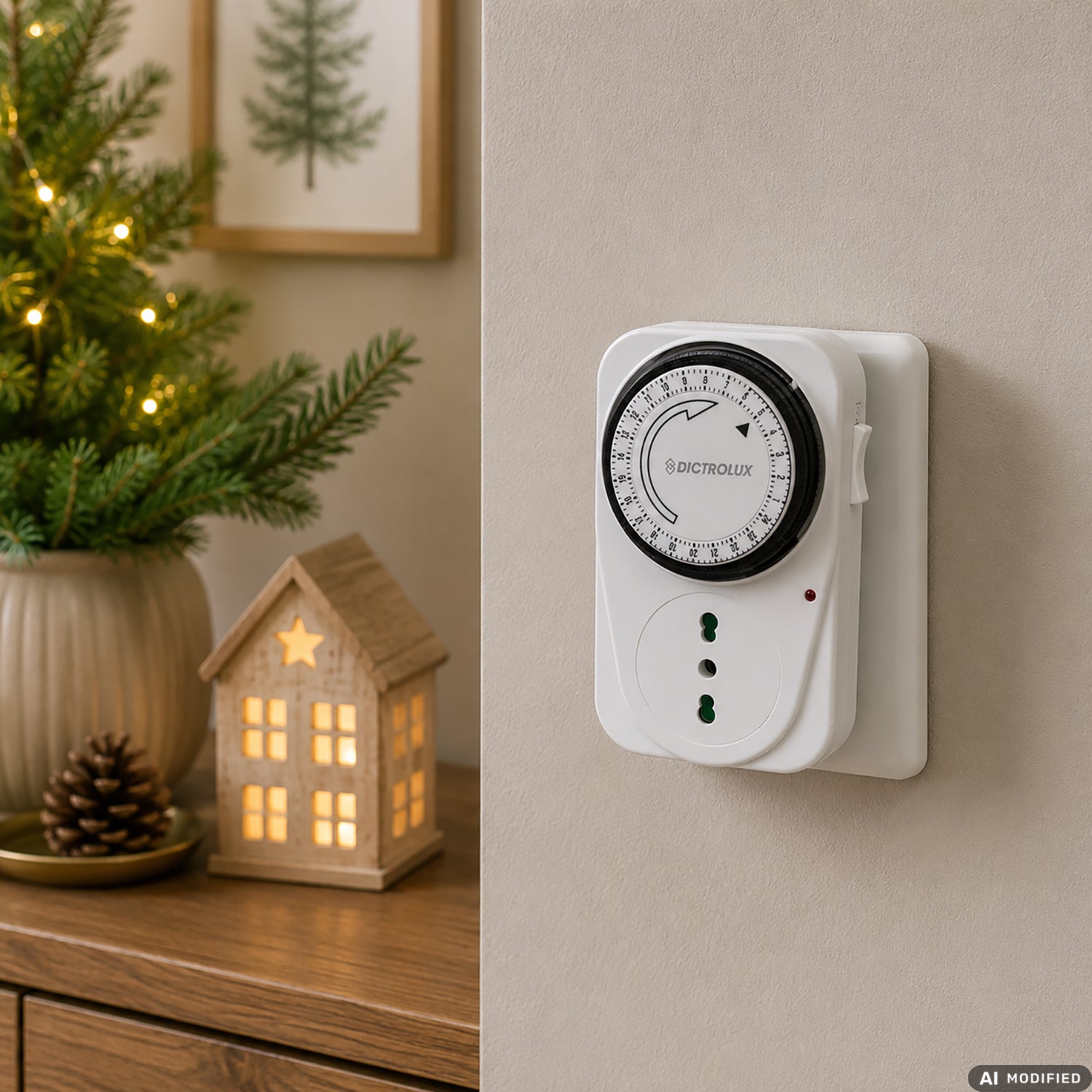DICTROLUX - Presa con Timer Meccanico 24 Ore 3000W
