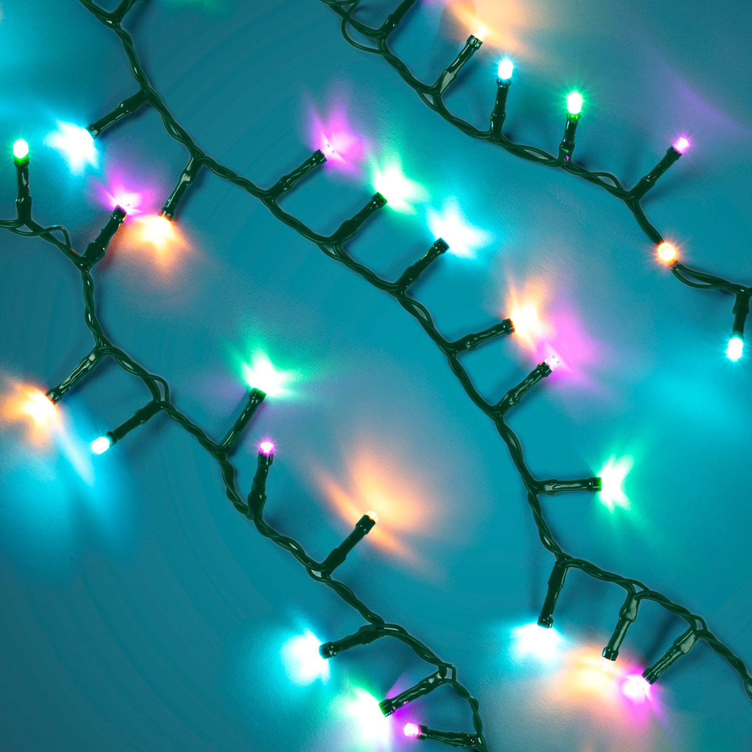 DICTROLUX - Catena Luminosa 96 LED Multicolor Candy 3,84 metri