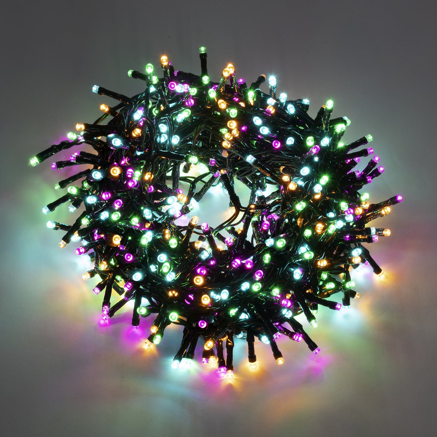 DICTROLUX - Catena Luminosa Compact 180 LED Multicolor Candy 7,2 metri
