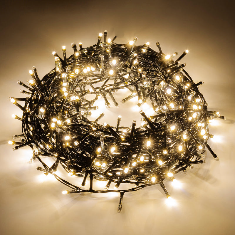 Catena Luminosa di Luci Led IP65 10 Metri Con 100 Led Filo Bianco Luce Catena Luminosa di Luci Led IP65 10 Metri Con 100 Led Filo Bianco Luce