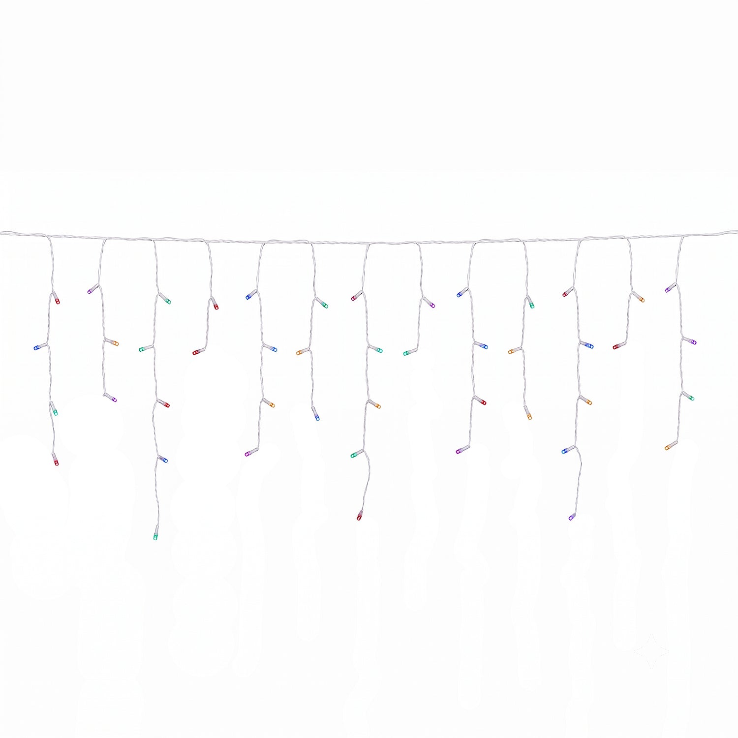 DICTROLUX - Tenda Luminosa Ice Light Premium 75 LED Multicolor Prolungabile h0,60x3 metri
