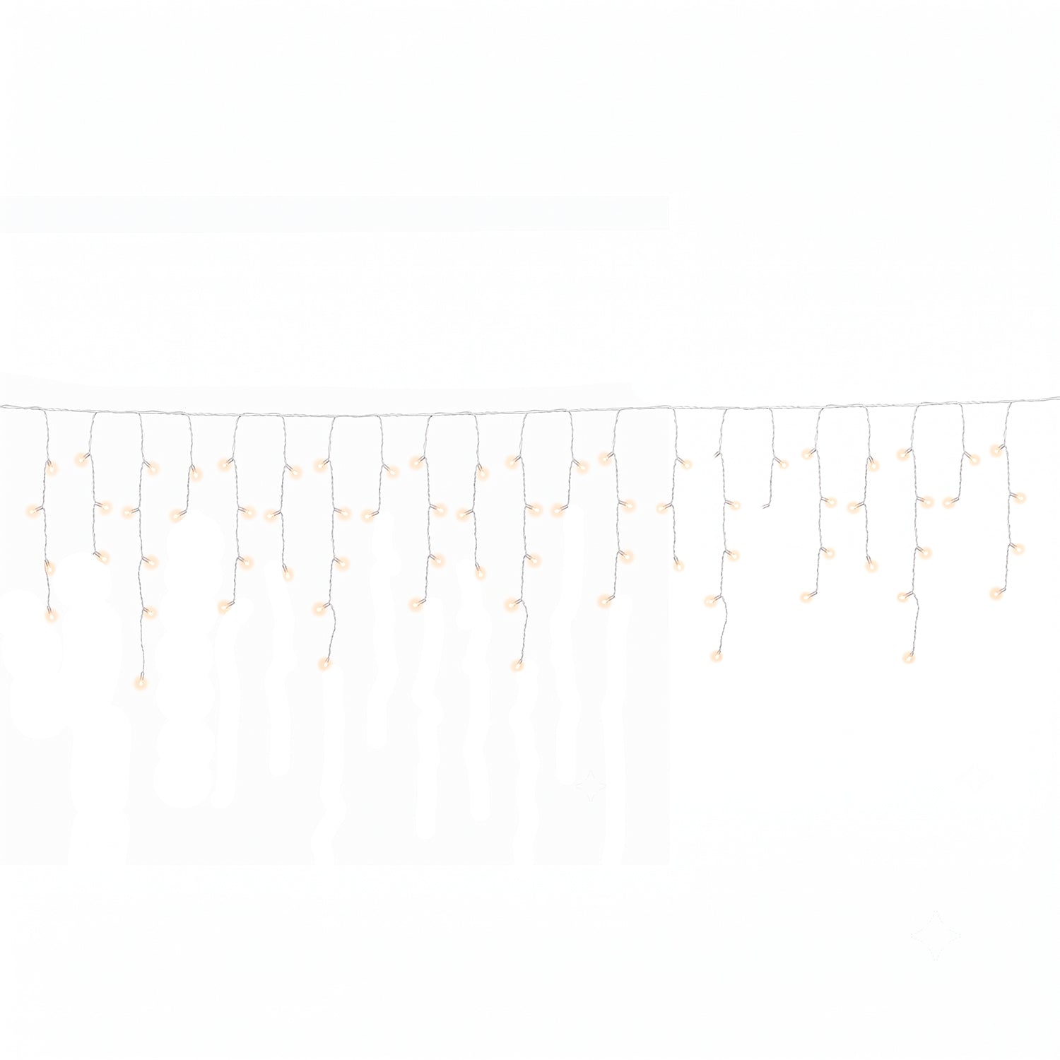 DICTROLUX - Tenda Luminosa Ice Light Premium 240 LED Bianco Caldo Prolungabile h0,60x9,60 metri