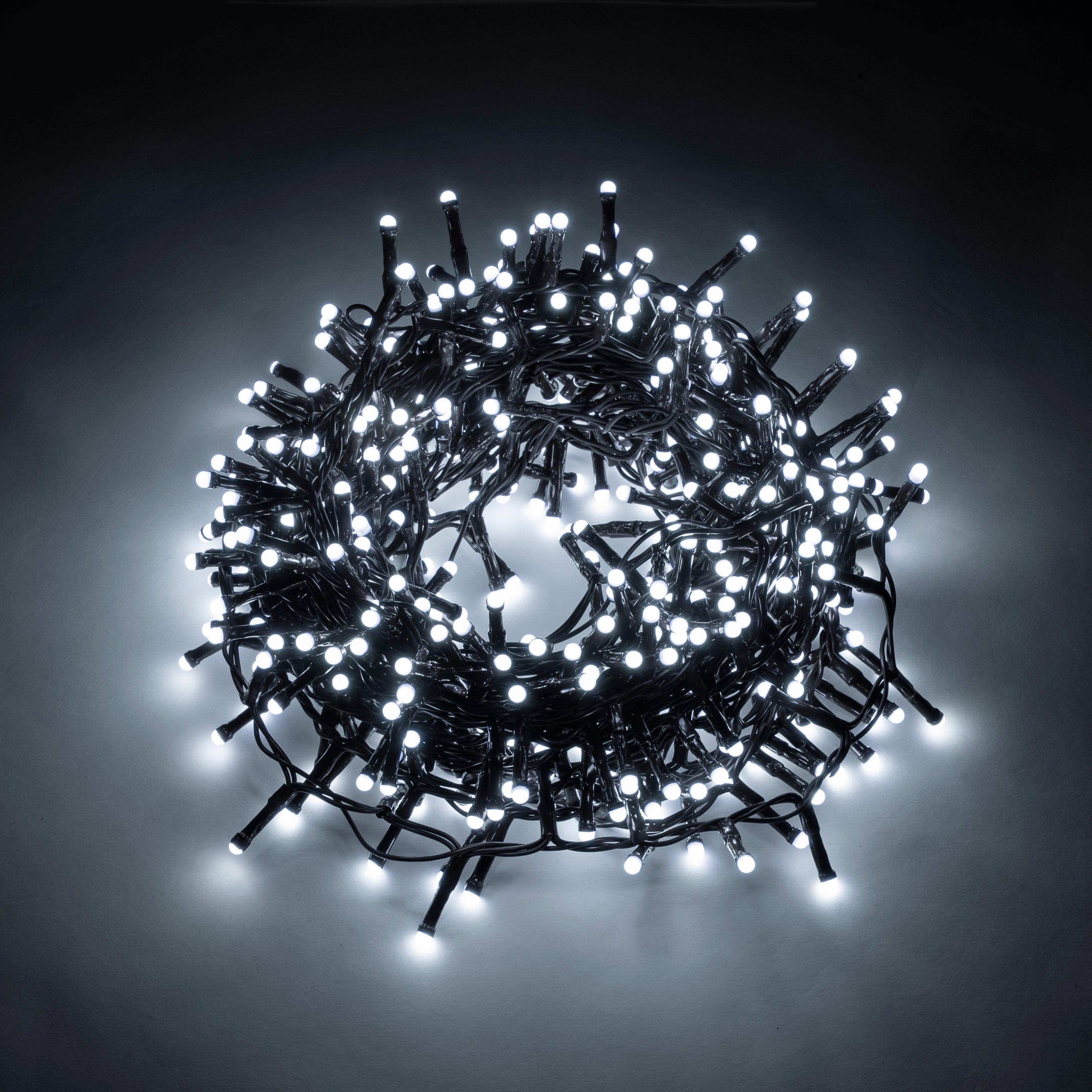 DICTROLUX - Catena Luminosa 500 LED Bianco Freddo Soft MiniPearl 12,5 metri