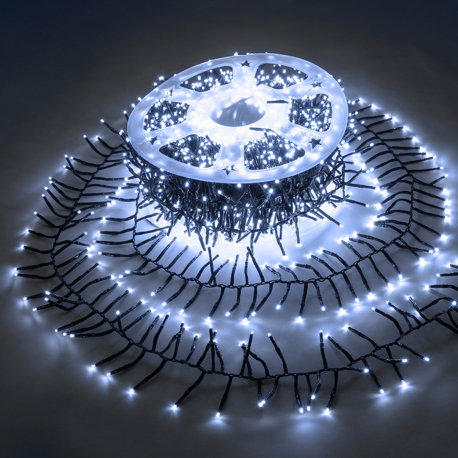 DICTROLUX - Catena Luminosa 1000 MicroLED Bianco Freddo Cluster 10 metri