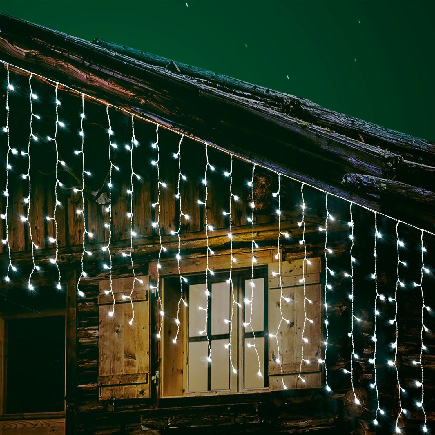 DICTROLUX - Tenda Solare Luminosa 300 Led Bianco Freddo - altezza 100x300 cm