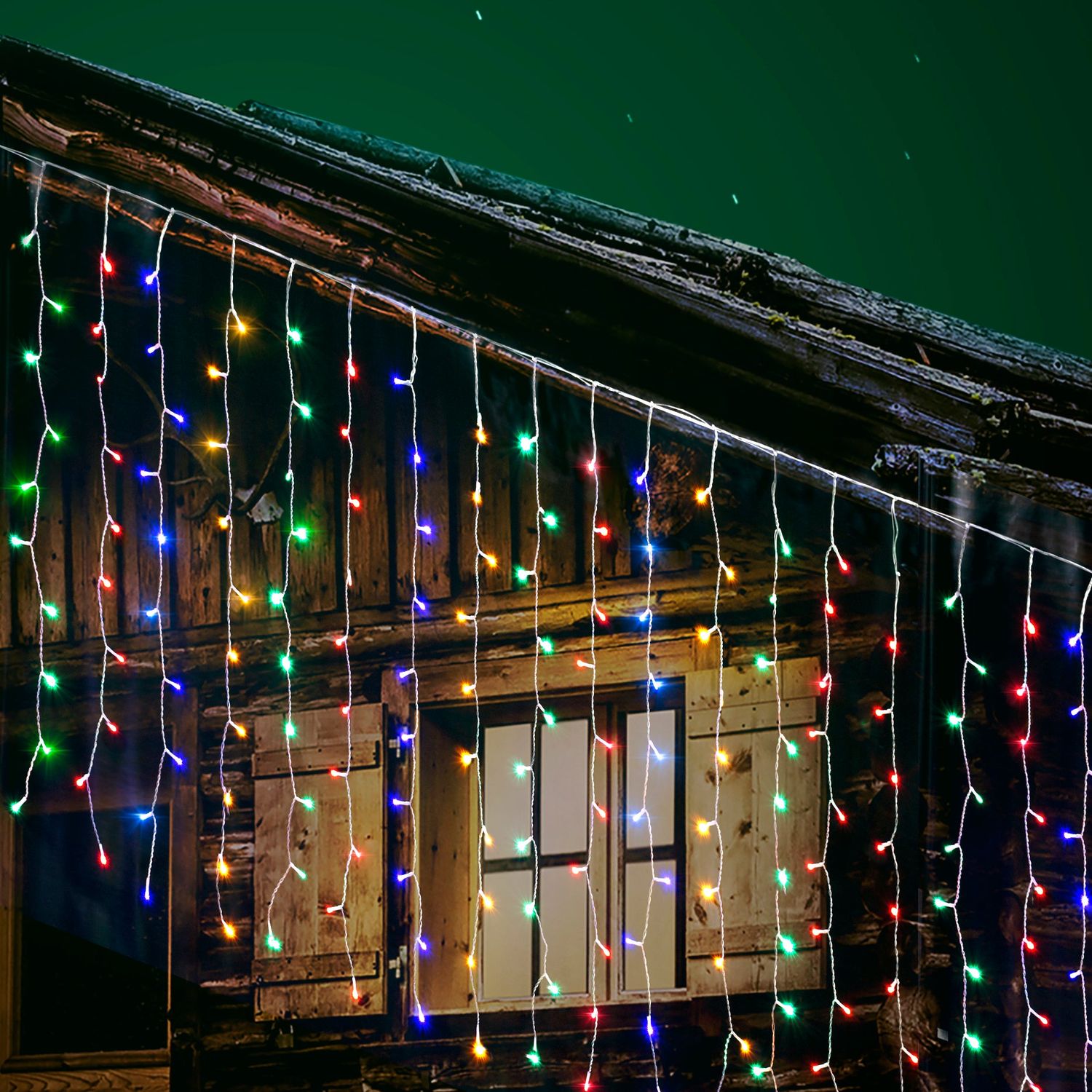 DICTROLUX - Tenda Solare Luminosa 300 LED Multicolor - altezza 100x300 cm