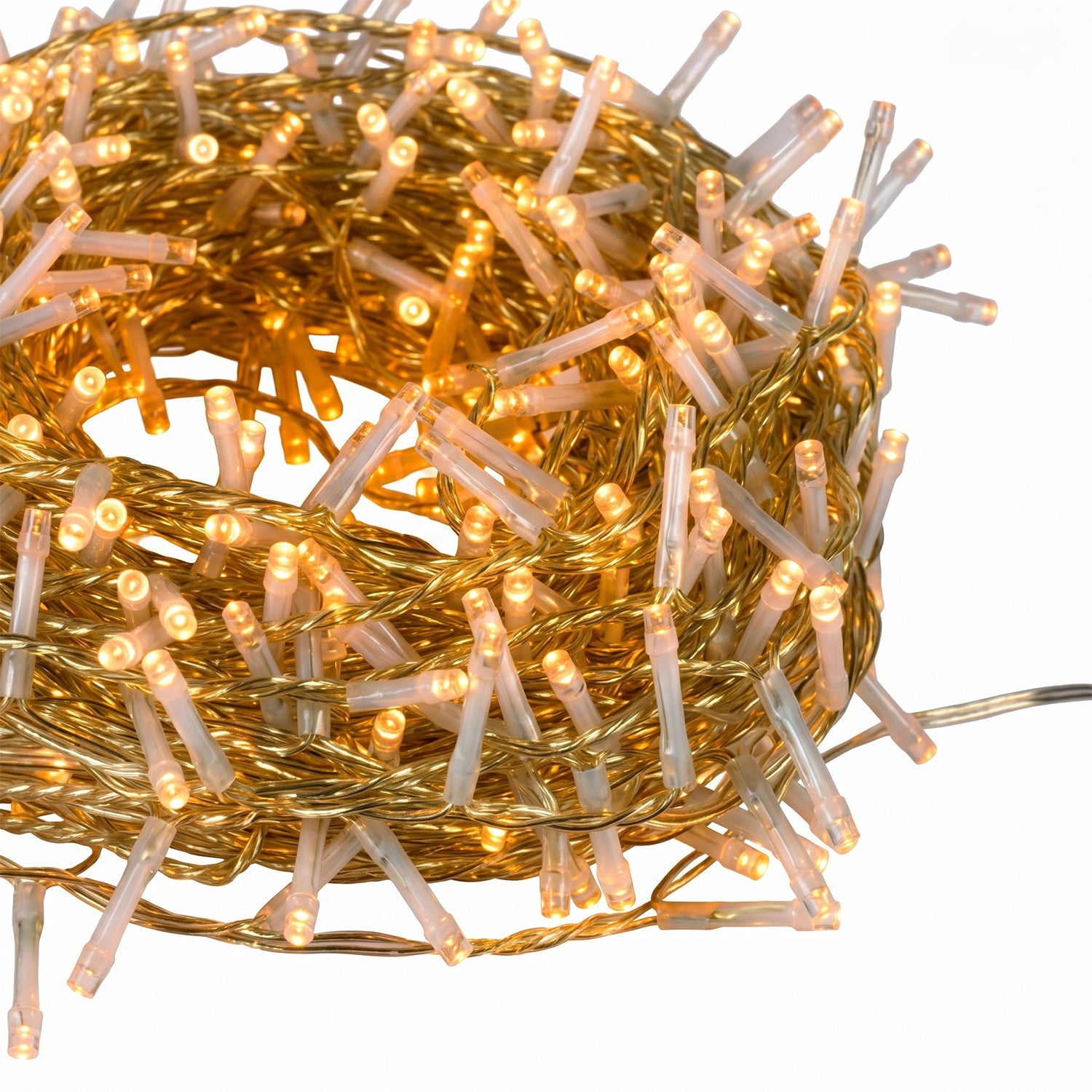 DICTROLUX - Catena Luminosa 300 LED Oro Compact 12 metri