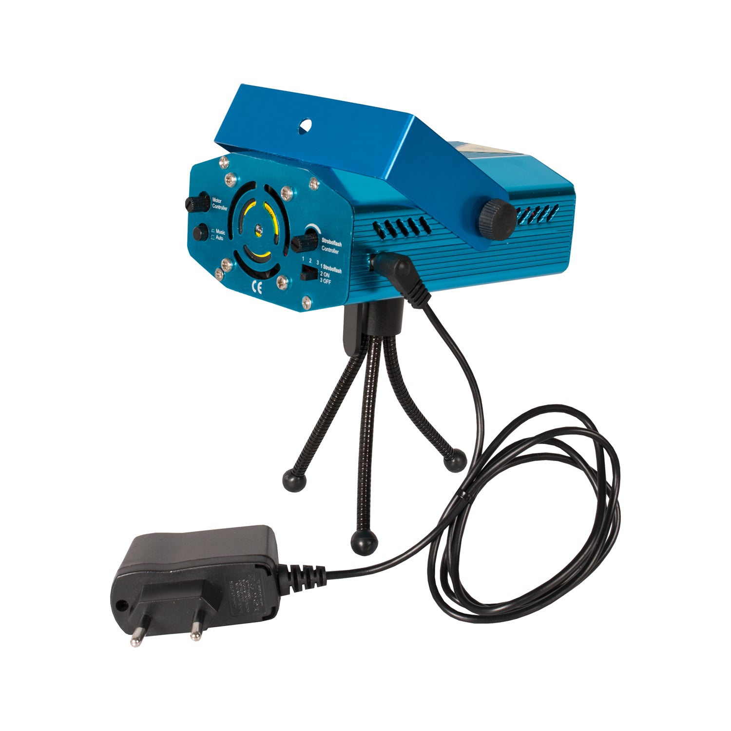 DICTROLUX - Proiettore Laser da Interno Rosso e Verde con 14 Effetti Luminosi, Funzione Music e Treppiede Regolabile