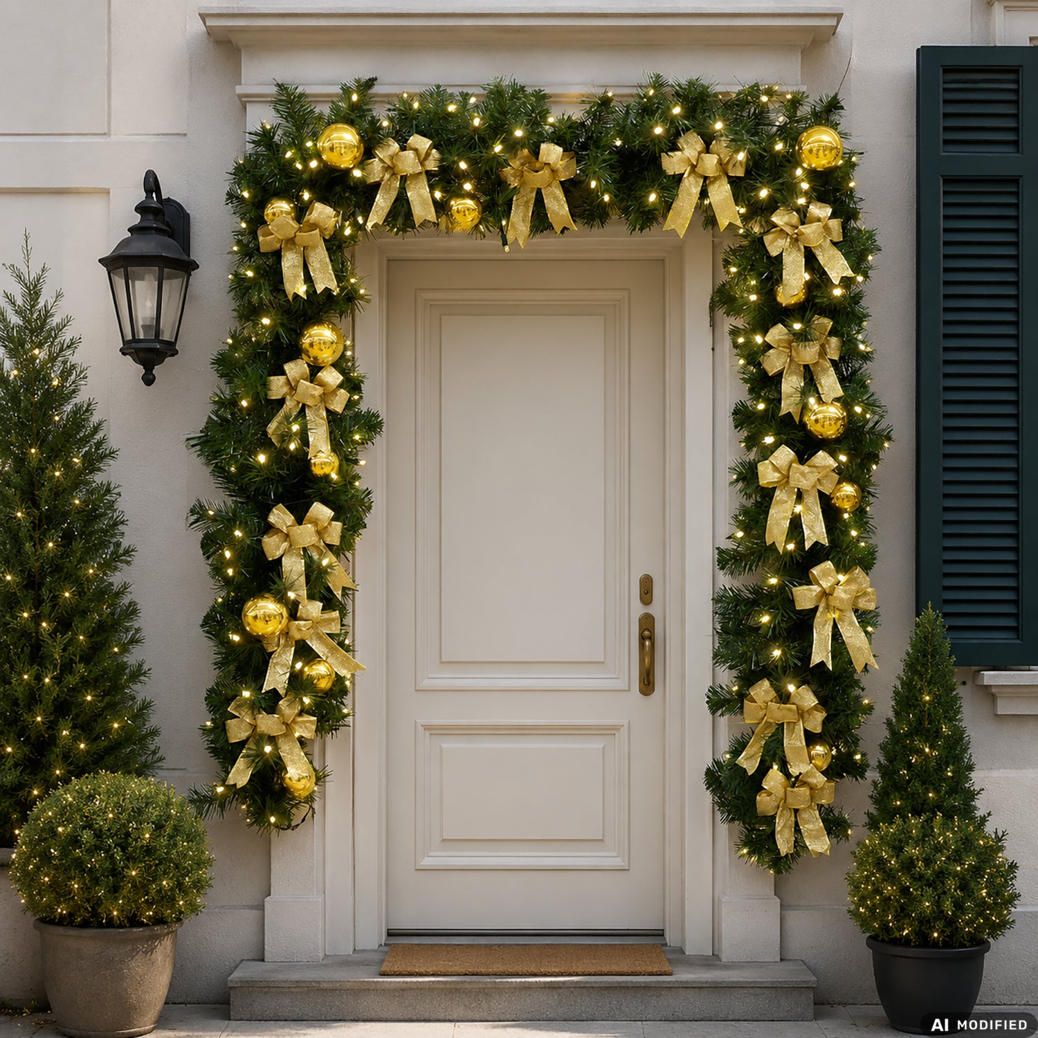 DICTROLUX - Ghirlanda Natalizia Luminosa 200 Led Bianco Caldo 300 cm