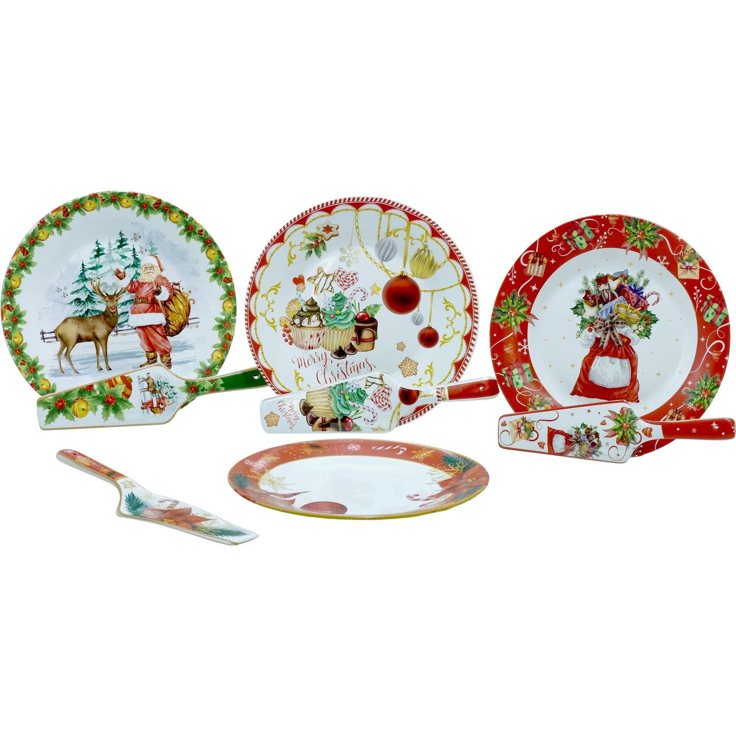 VESTIAMO CASA GRAN NATALE - Set Piatto e Paletta di Natale in Ceramica –  Shop On Line Happy Casa Store