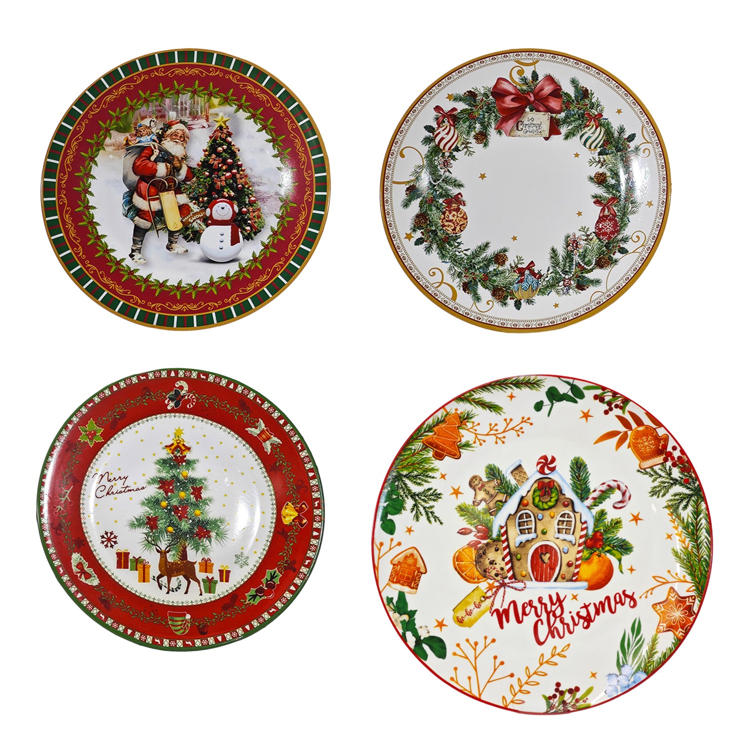 VESTIAMO CASA GRAN NATALE - Piatto Natalizio Decorativo in Ceramica diametro 33 cm