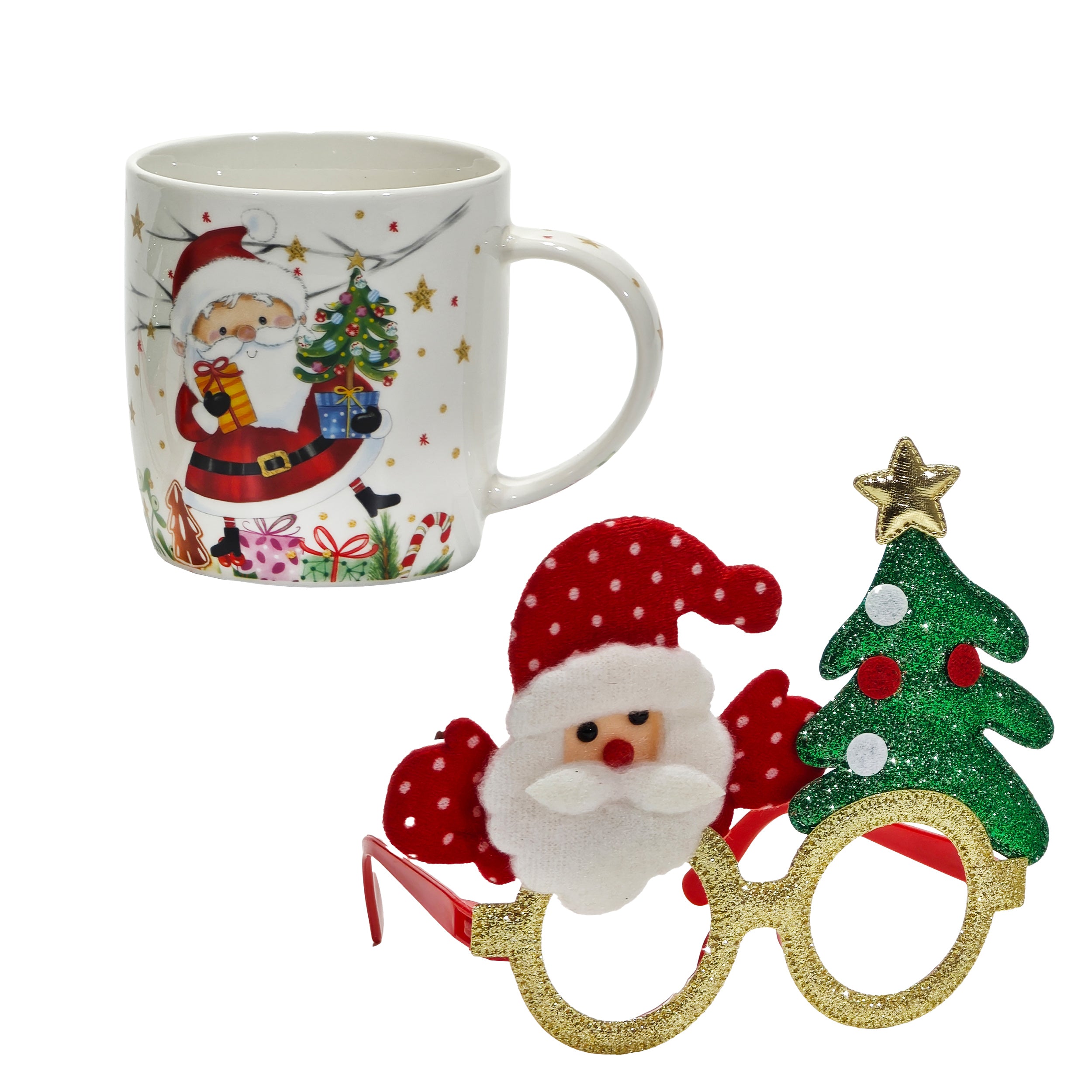 VESTIAMO CASA GRAN NATALE - Set Tazza e occhiali natalizi