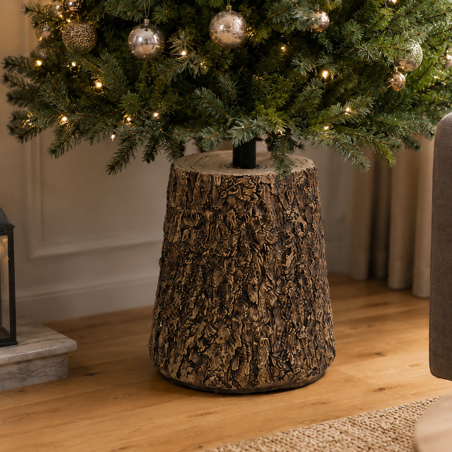 VESTIAMO CASA GRAN NATALE - Base Albero di Natale Tronco - h37 cm diametro 31,5 cm