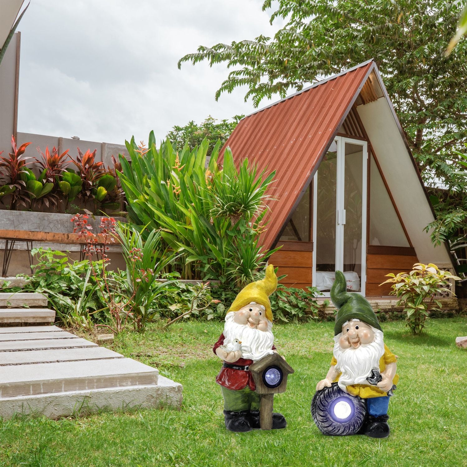 DICTROLUX - Lampada Solare Gnomo Luce Fredda da esterno