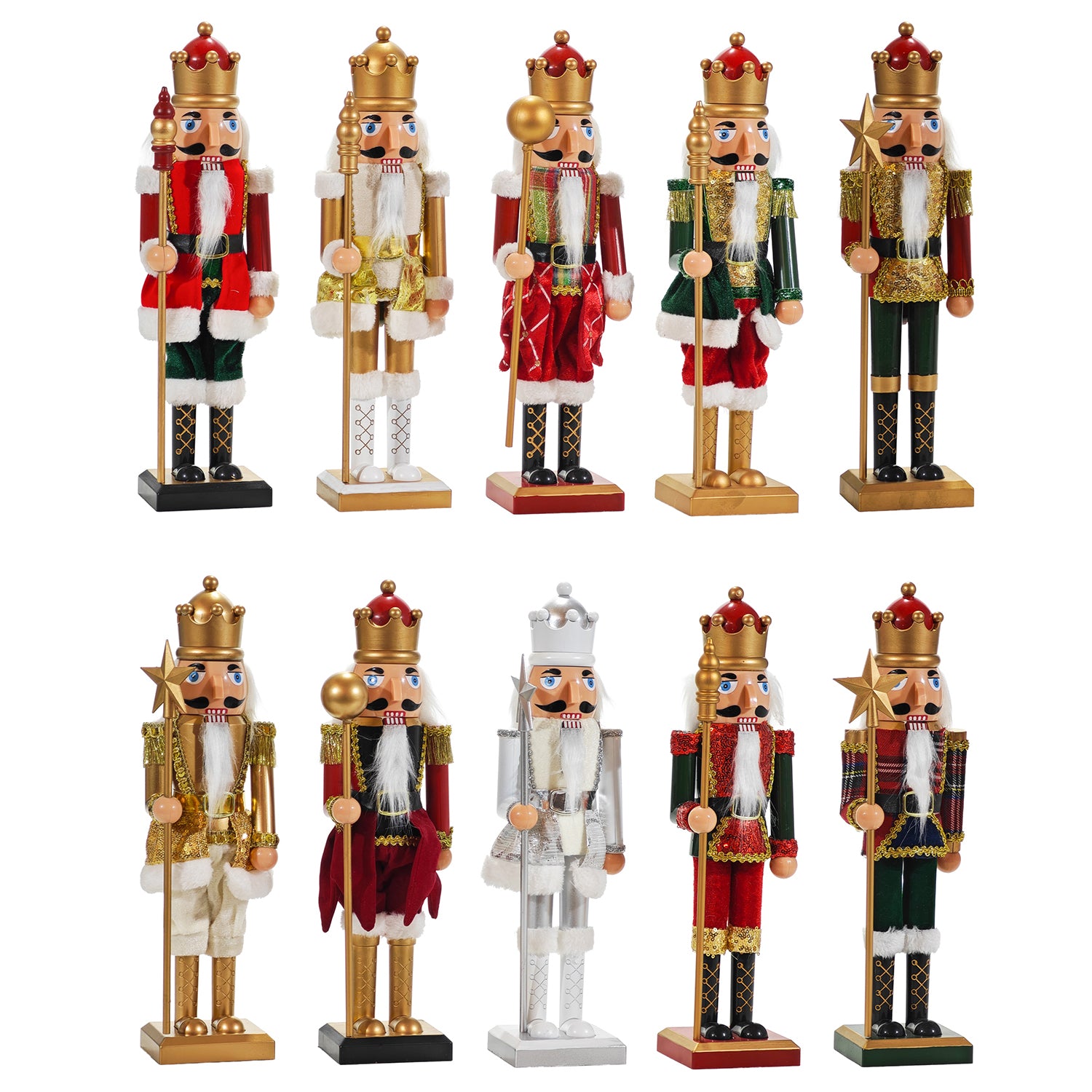 VESTIAMO CASA GRAN NATALE - Schiaccianoci Natalizio Decorativo in Legno h38,5 cm