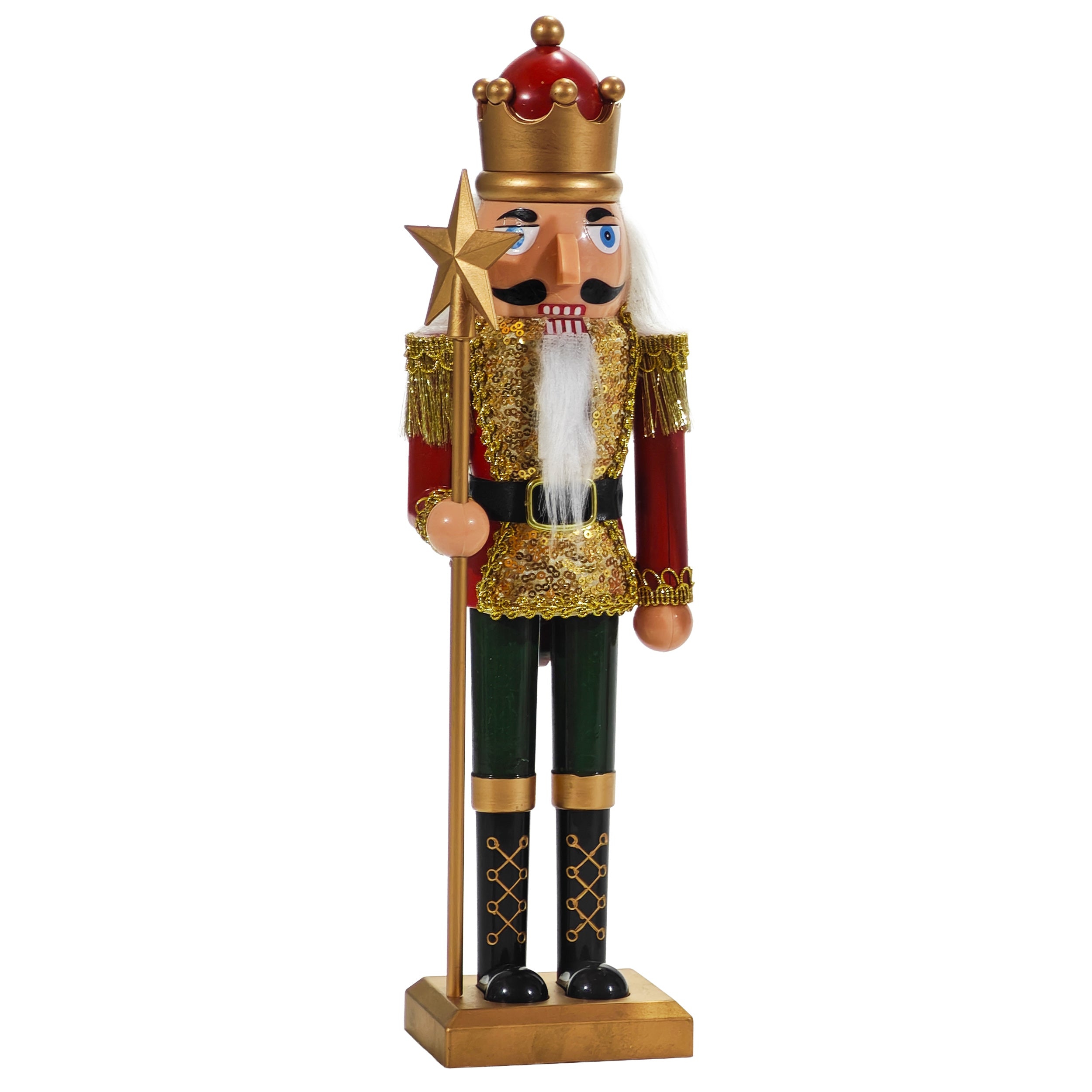 VESTIAMO CASA GRAN NATALE - Schiaccianoci Natalizio Decorativo in Legno h60 cm
