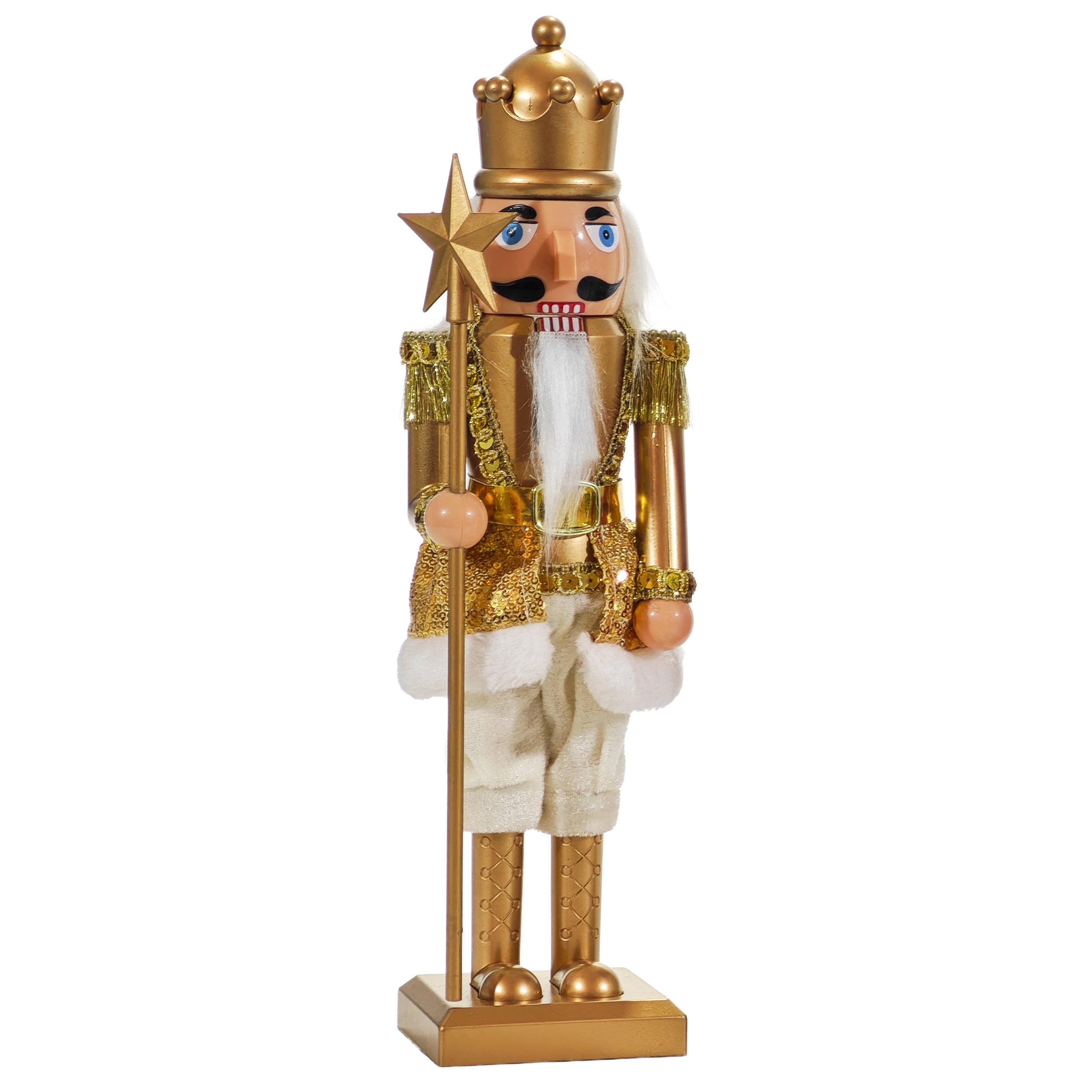VESTIAMO CASA GRAN NATALE - Schiaccianoci Natalizio Decorativo in Legno h60 cm