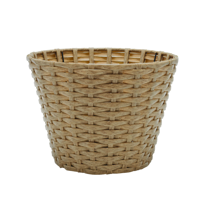 VESTIAMO CASA GRAN NATALE - Copribase Albero in Rattan Grigio - h28 cm diametro 39 cm