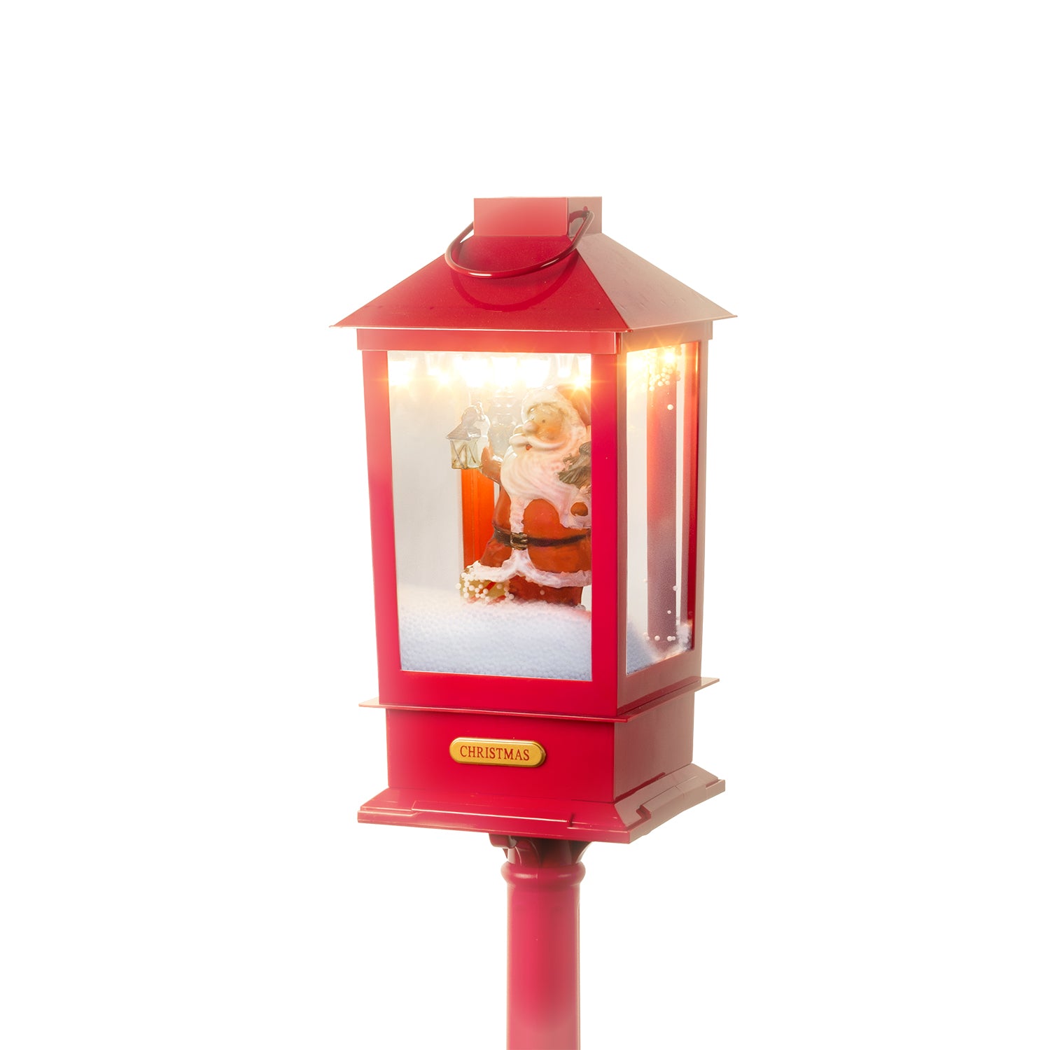 VESTIAMO CASA GRAN NATALE - Lampione Natalizio con Babbo Natale h156 cm