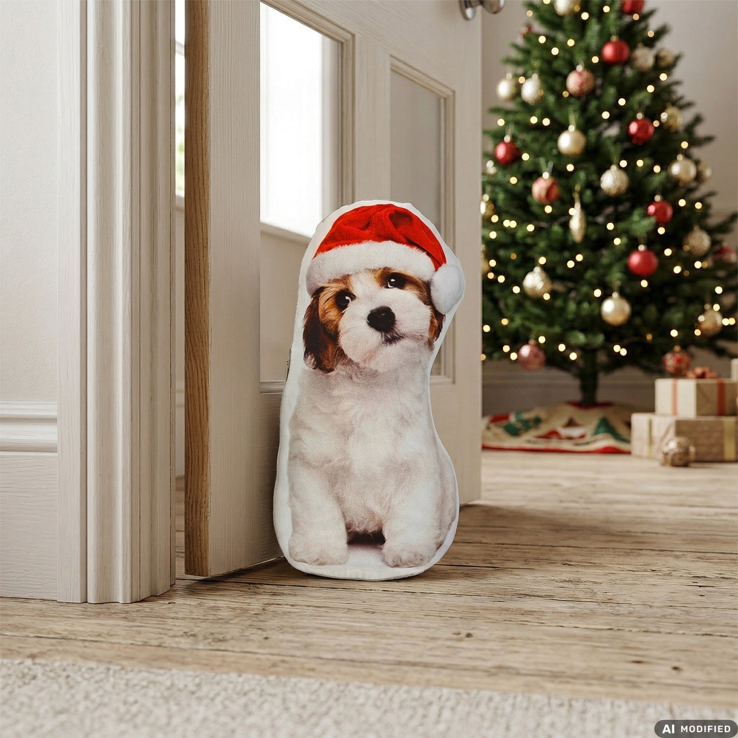 VESTIAMO CASA GRAN NATALE - Fermaporta Natalizio Decorativo Animali h28,5 cm